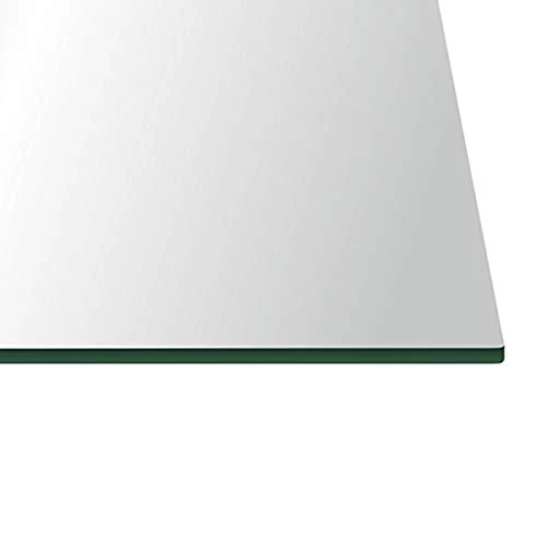 15 x 34 Rectangle Tempered Glass Table Top 3/8 Thick Flat Polish Edge and Touch Corners
