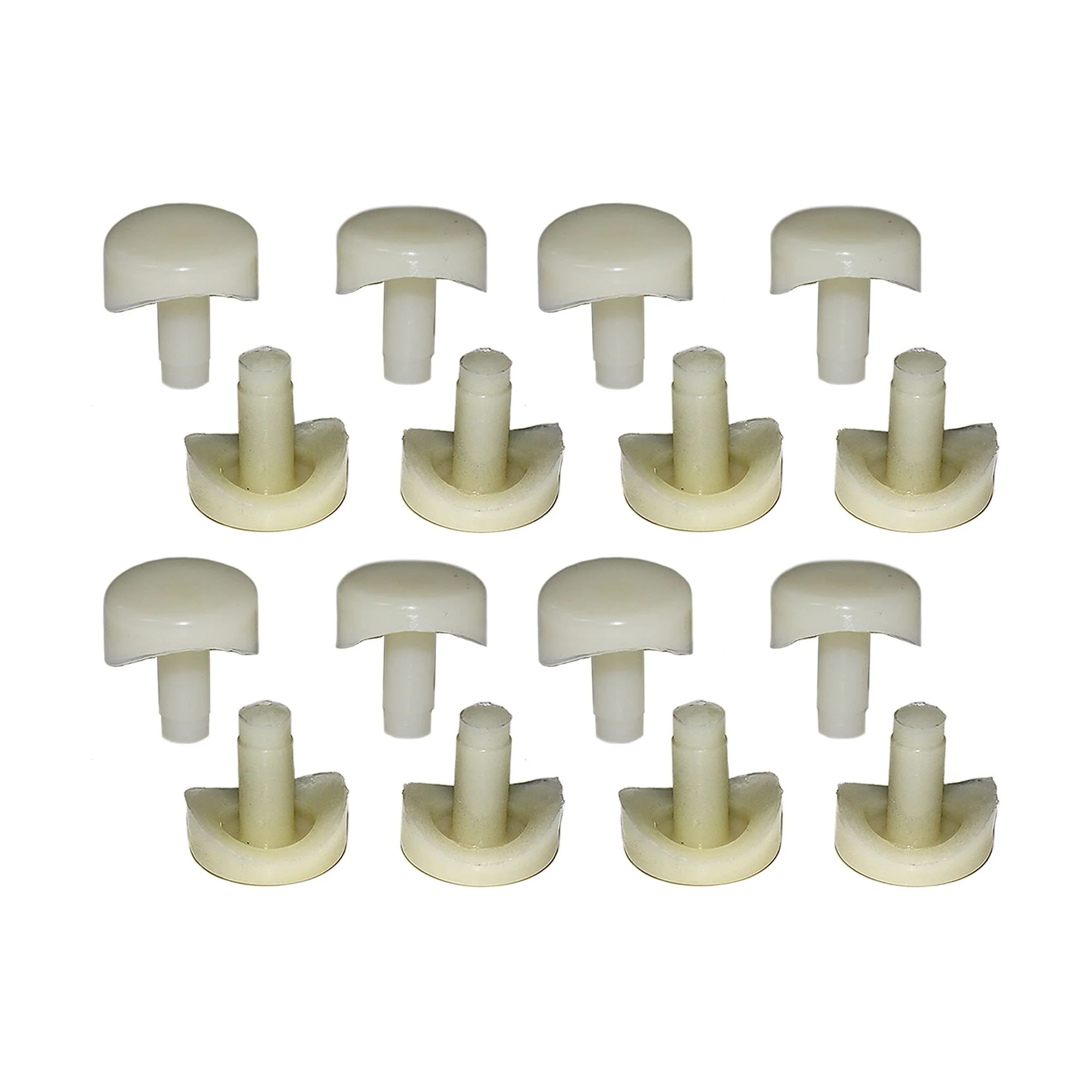 3/4' Coved Stem Bumper Fits Into 1/4' Inch Round Hole Patio Outdoor Furniture Chairs Protectors (16)