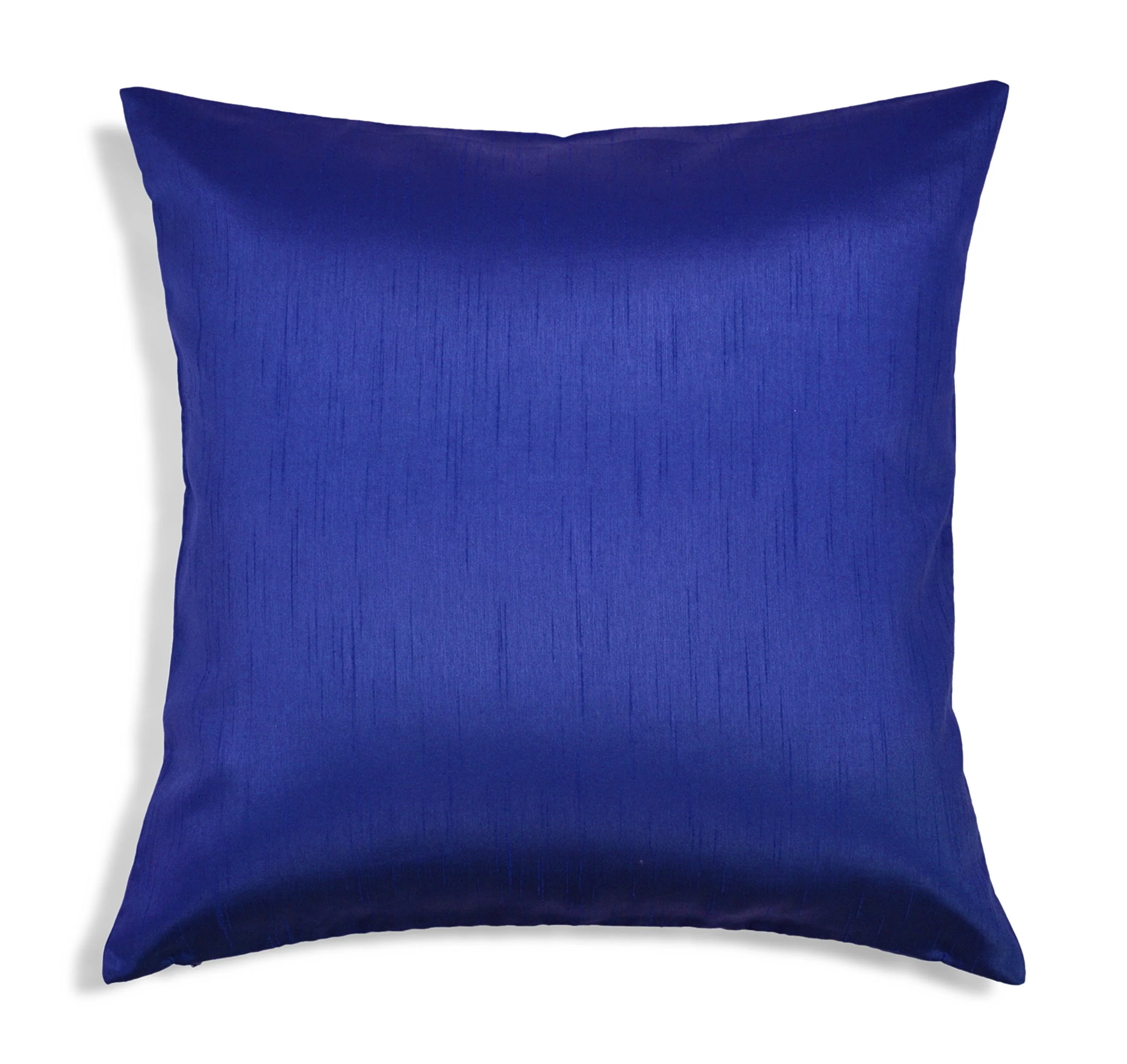 Aiking Home Solid Faux Silk Euro Sham/Pillow Cover, Zipper Closure, 26 By 26 Inches, Royal