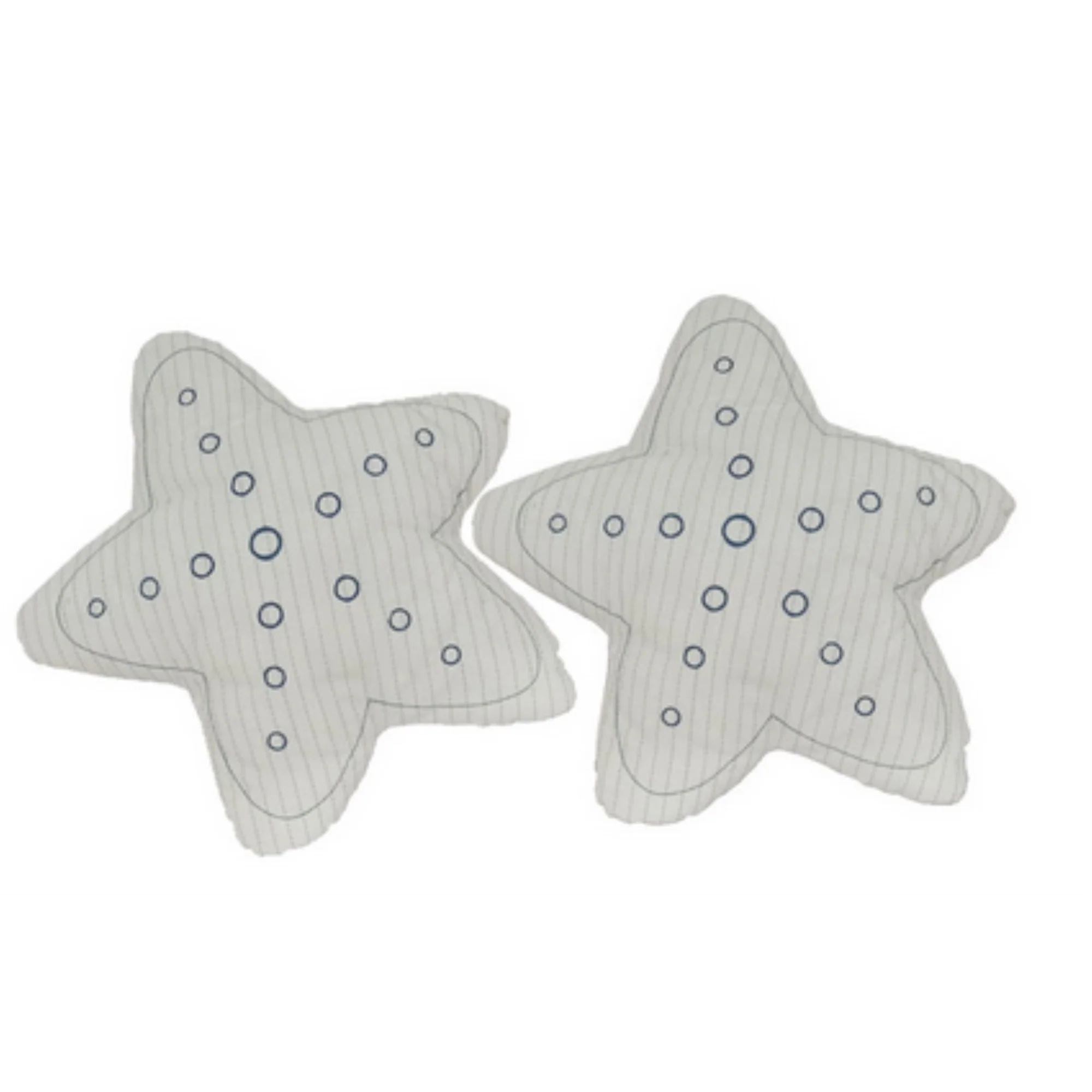 Anne Home - Set Of 2 White Star-Shaped Pillows