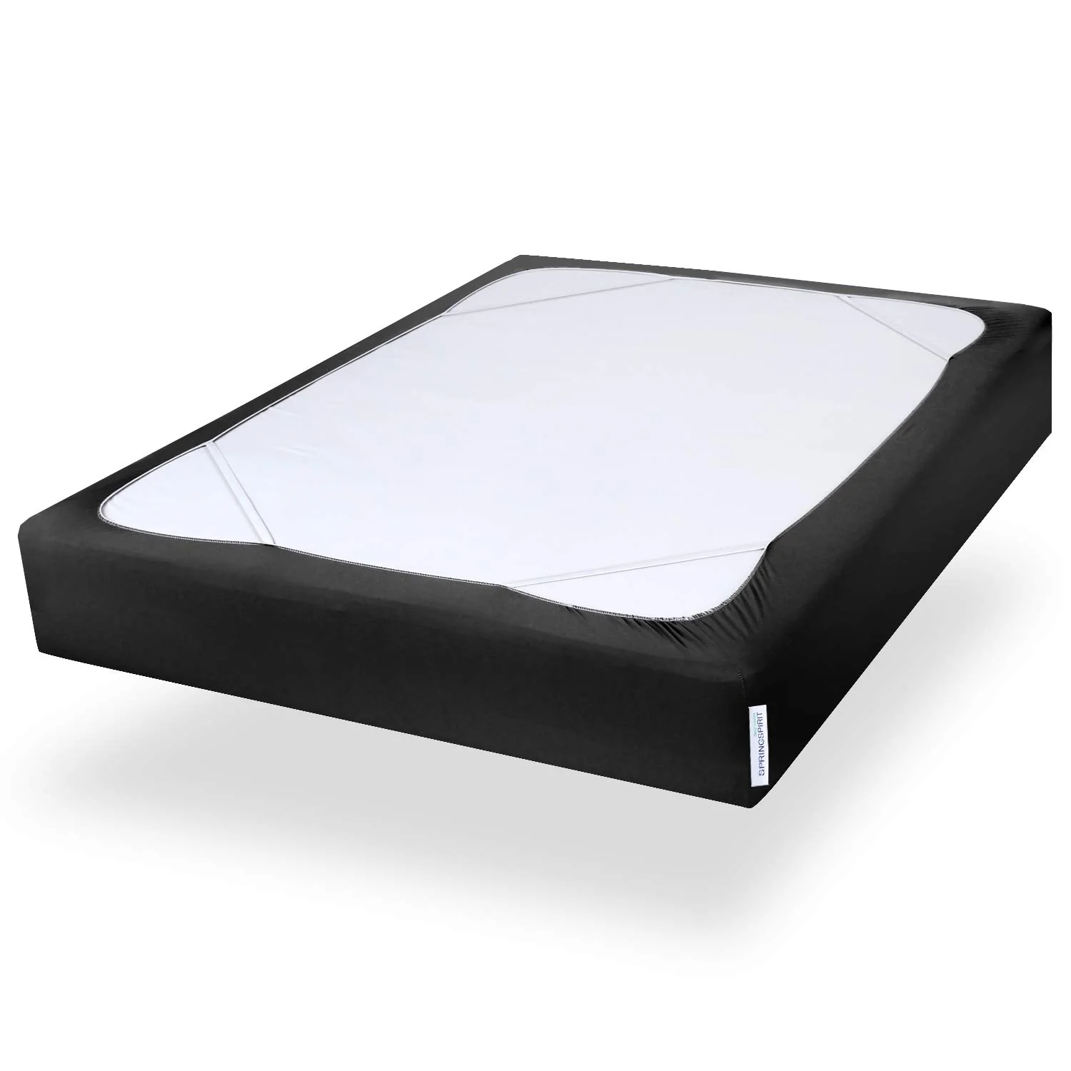 Box Spring Cover With Smooth And Elastic Woven Material, Alternates For Bed Skirt, King Size Only, Wrinkle & Fading Resistant, W