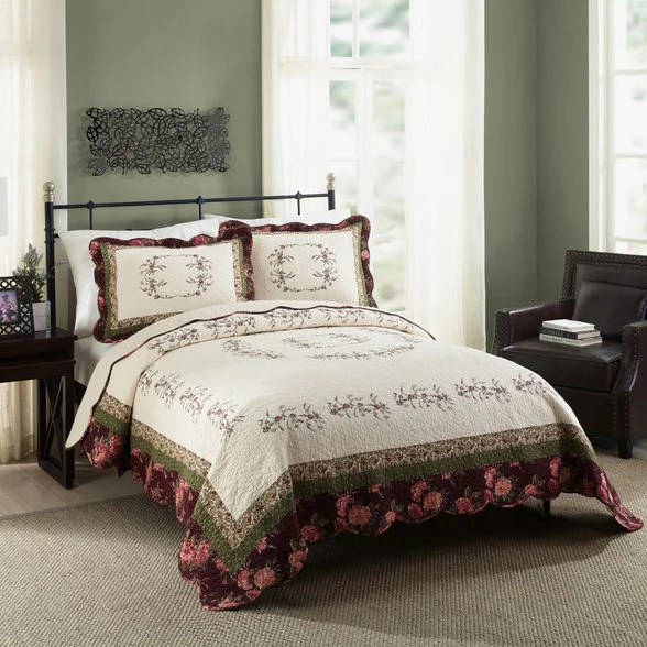 Brooke Kg Quilt Set-3Pc