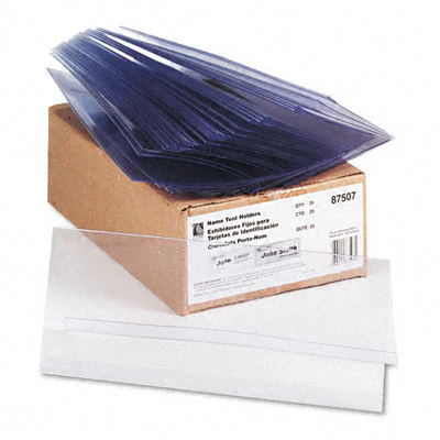 C-Line 87507 Tent Card/Sign Holders Clear 11 X 4 1/4 25 Per Box