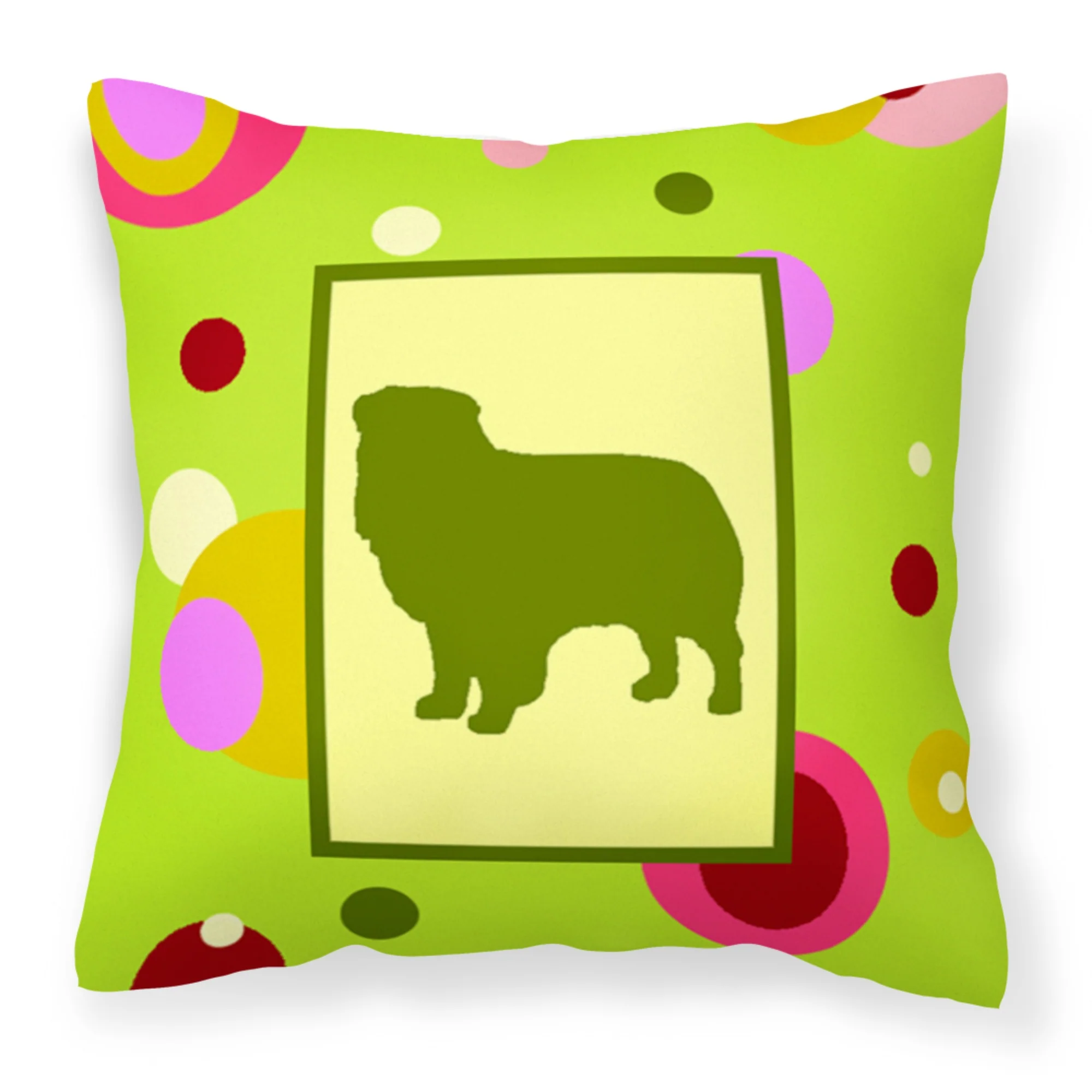 'Caroline'S Treasures Ck1111Pw1414 Australian Shepherd Decorative Canvas Fabric Pillow, Large, Multicolor'
