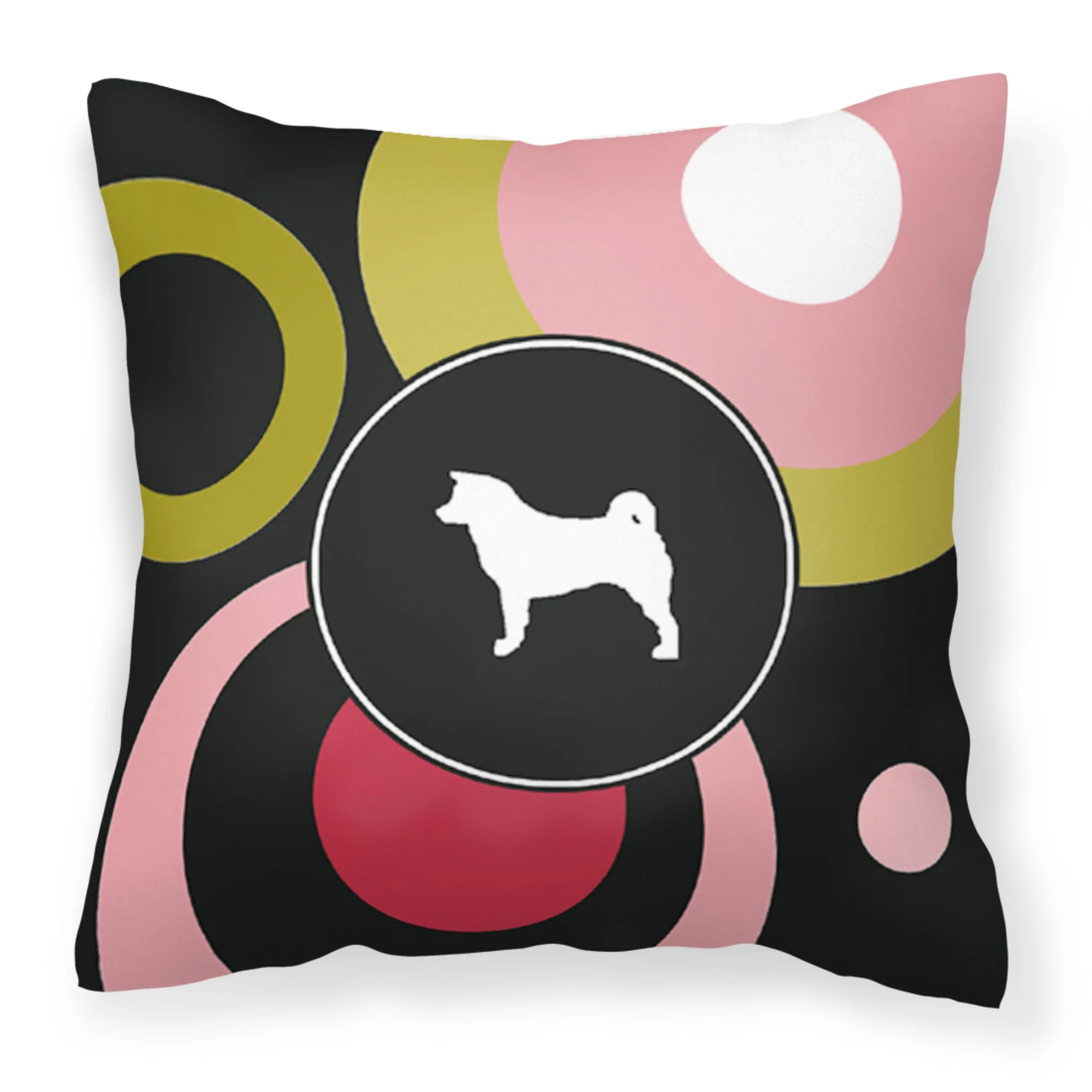 'Caroline'S Treasures Kj1004Pw1414 Akita Decorative Canvas Fabric Pillow, Large, Multicolor'