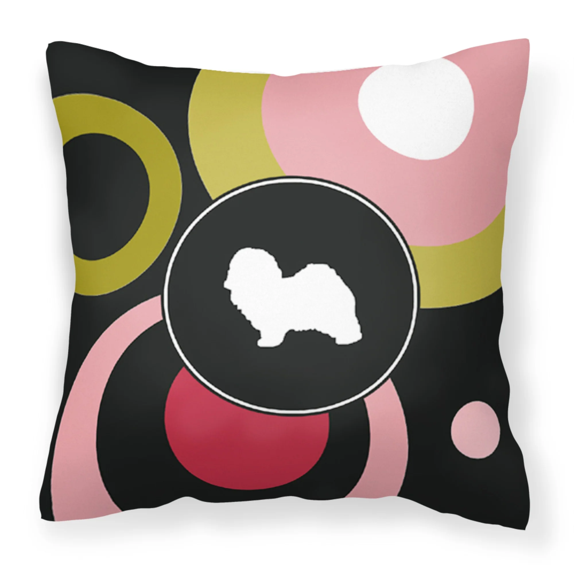 'Caroline'S Treasures Kj1101Pw1414 Havanese Decorative Canvas Fabric Pillow, Large, Multicolor'
