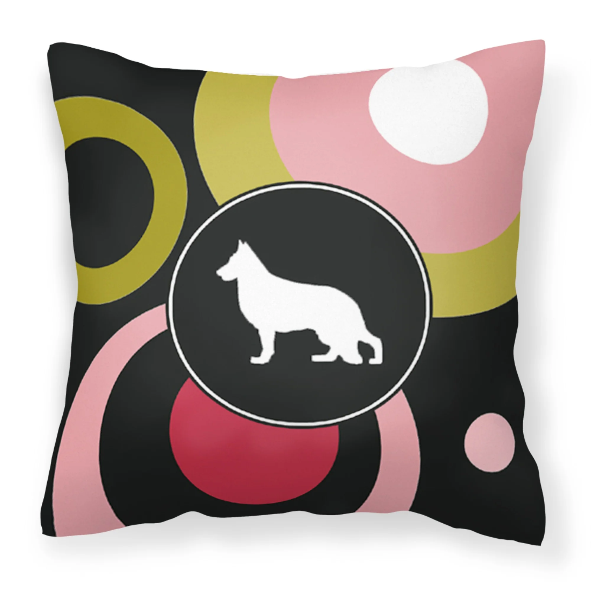 'Caroline'S Treasures Kj1129Pw1414 German Shepherd Decorative Canvas Fabric Pillow, Large, Multicolor'