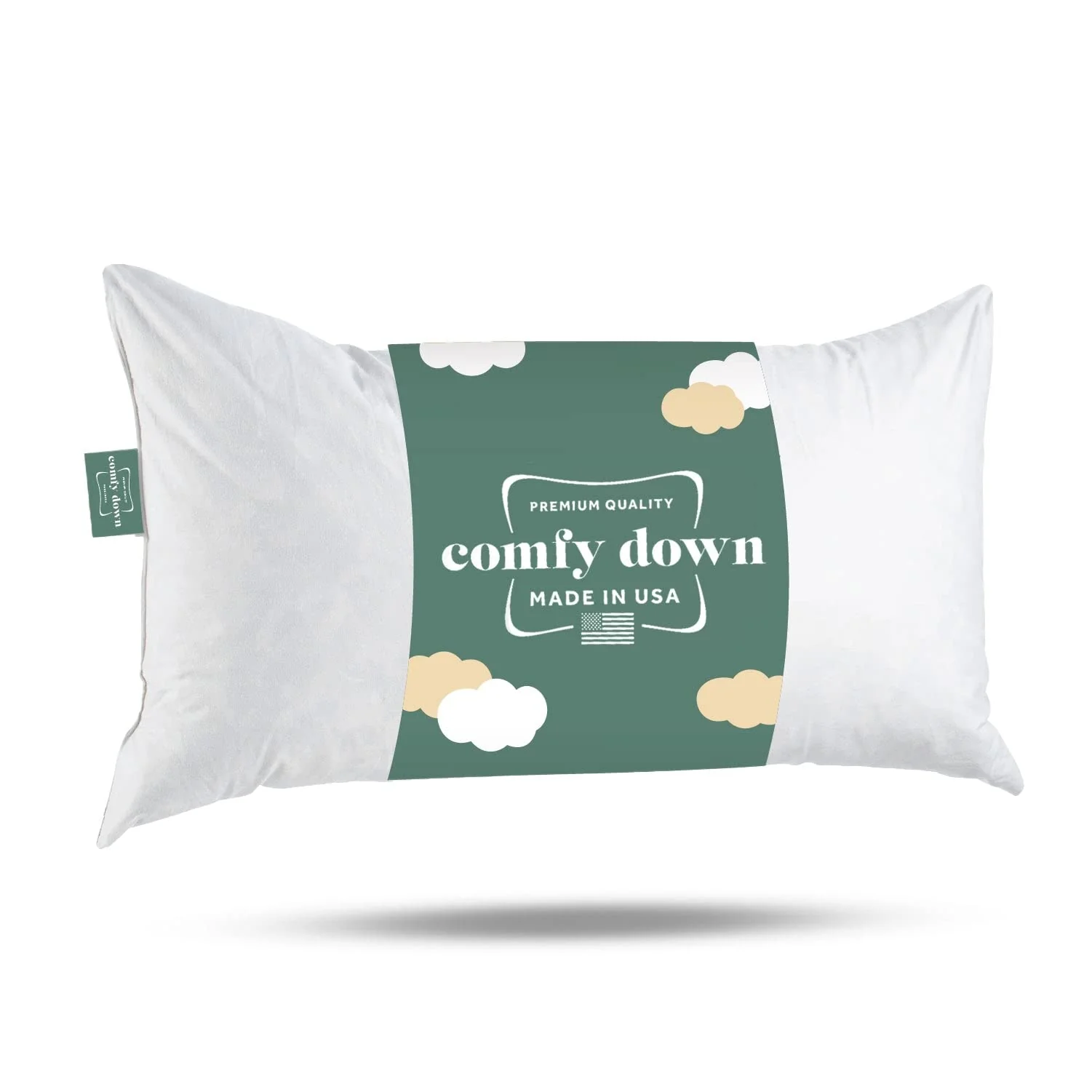Comfydown 95% Feather 5% Down, 12 X 34 Rectangle Decorative Pillow Insert, Sham Stuffer - Made In Usa