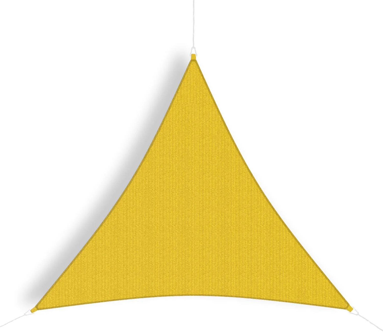 Coolaroo 434496 Party Shade Sail, 9'10' Triangle, Yellow