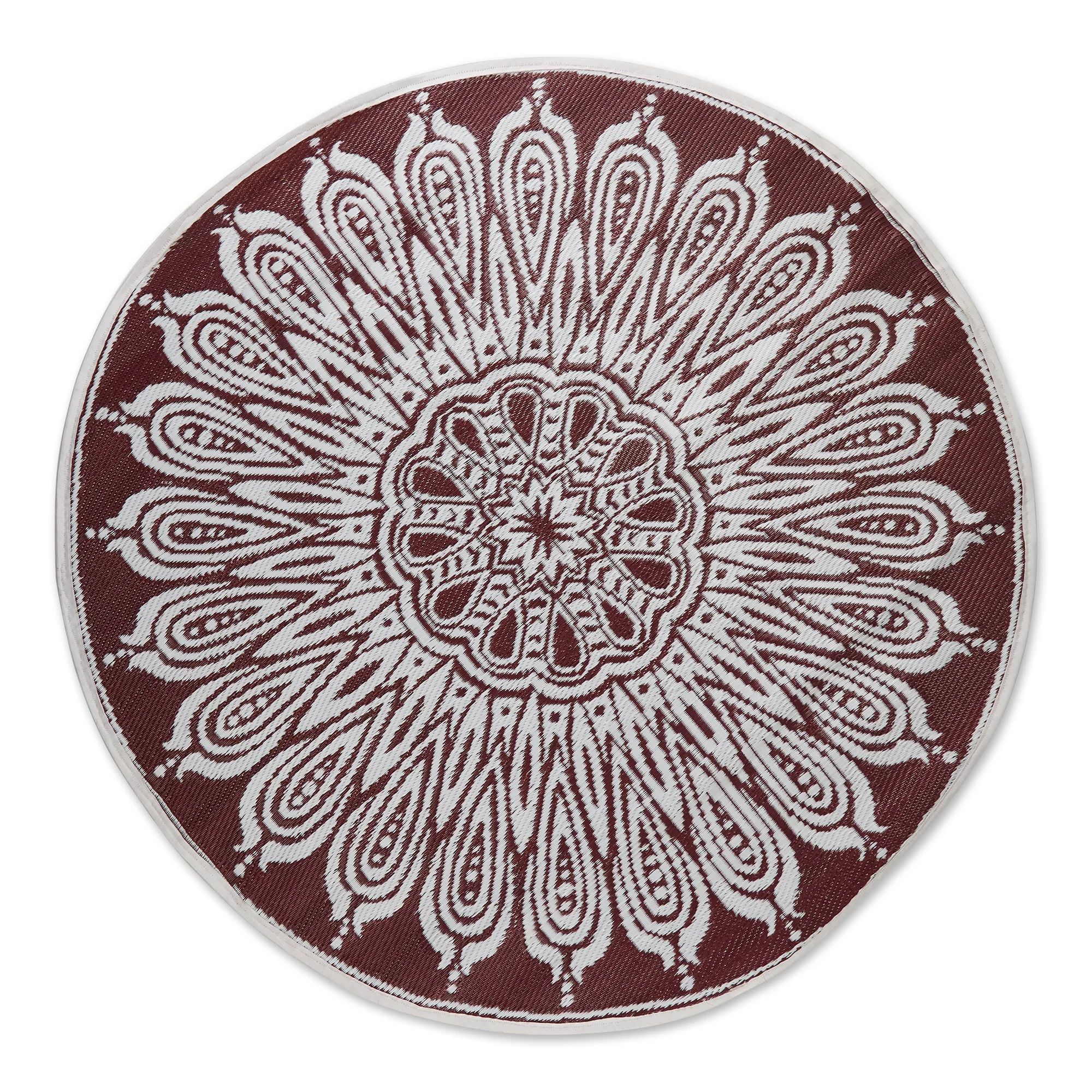 Dii Blackberry Sunflower Outdoor Rug 5 Ft Round