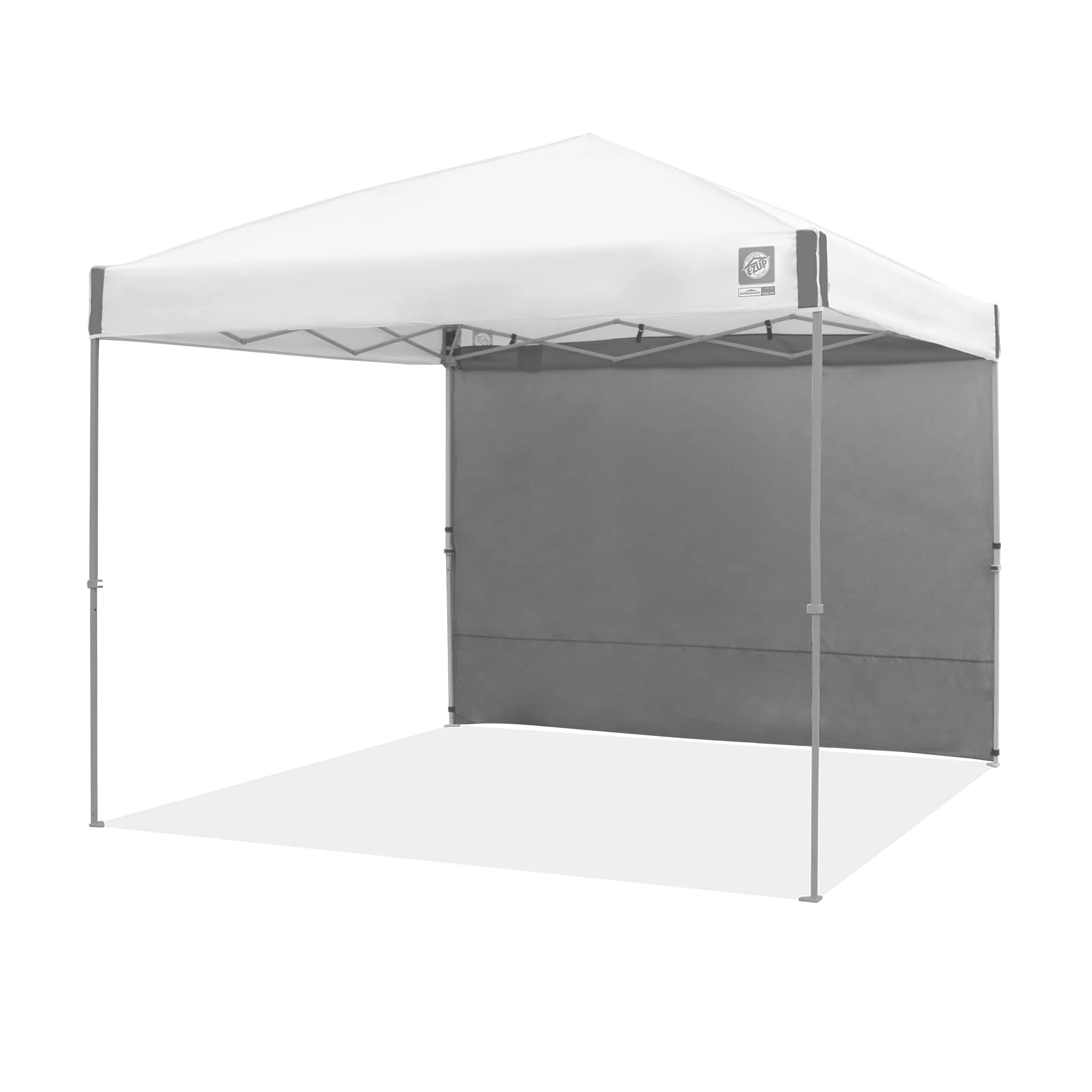 E-Z Up 10' Value Sidewall For Ambassador Or Envoy Canopies, Steel Grey
