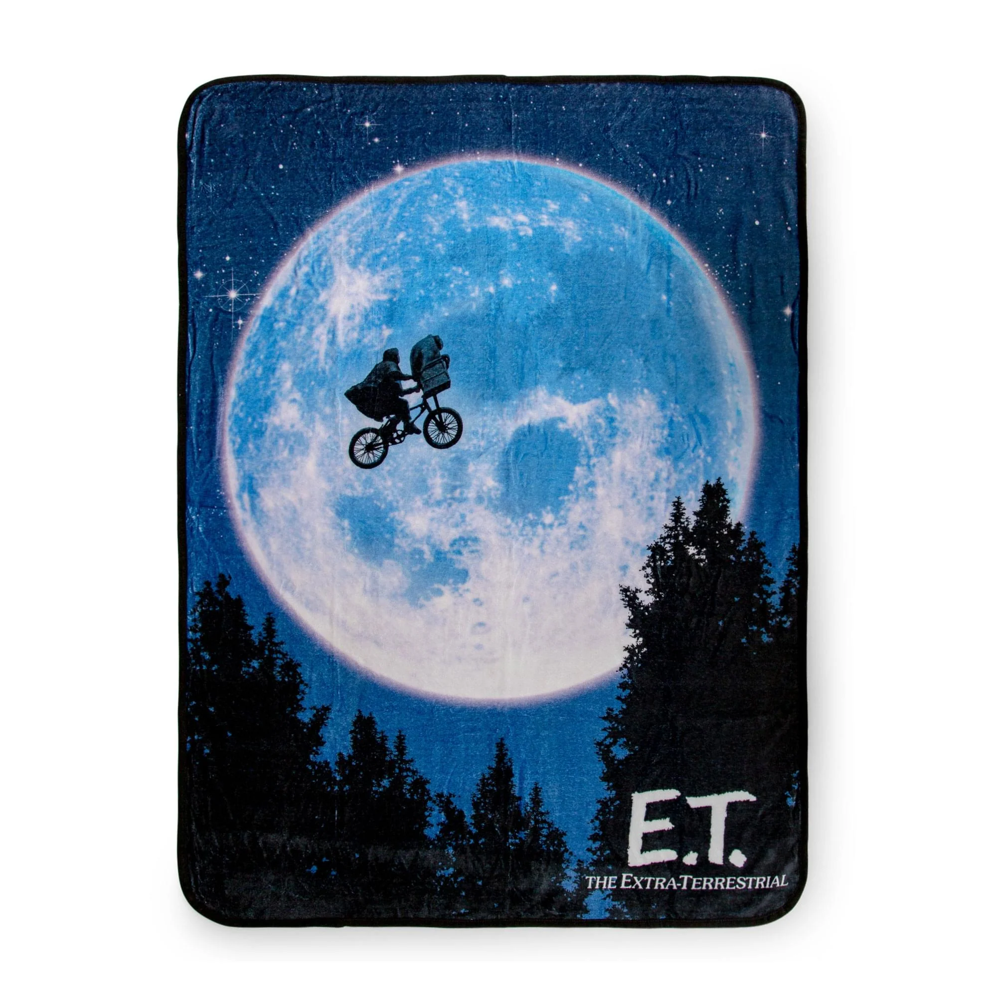 Et The Extra-Terrestrial Bike Moon Fleece Throw Blanket 45 X 60 Inches