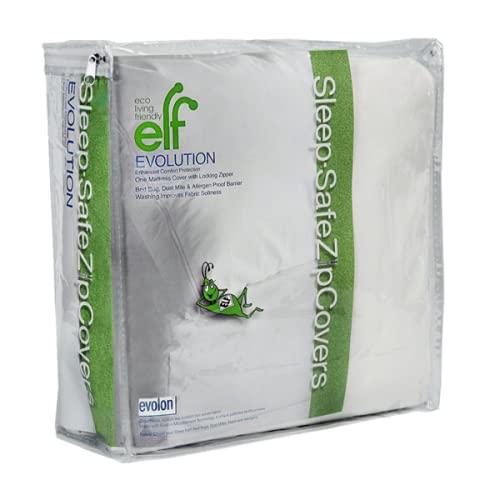 Evolon Mattress Protector | Zippered Mattress Encasement | Sleep Safe Zipcover 9' Queen