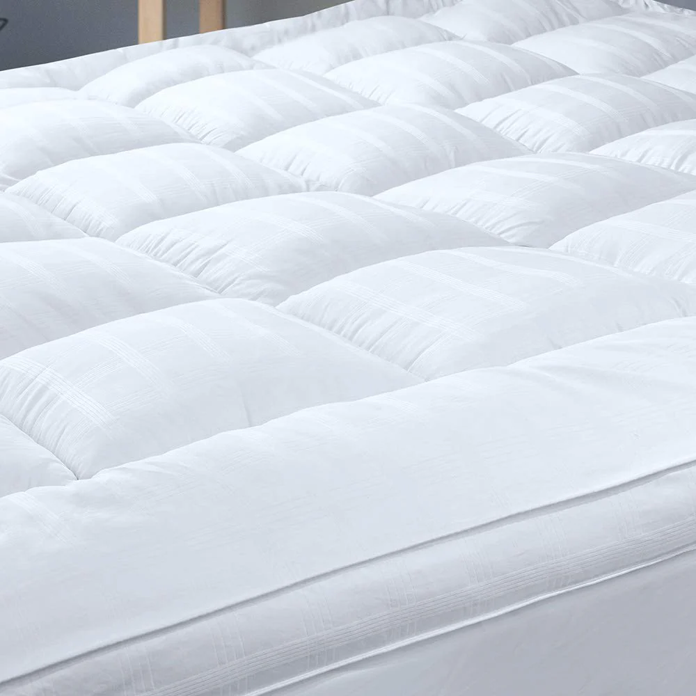 Extra Thick Pillow Top 3 Inch Mattress Topper King Size For Firm Mattress, Cooling Fluffy Cotton Hotel Mattress Bed Topper For C