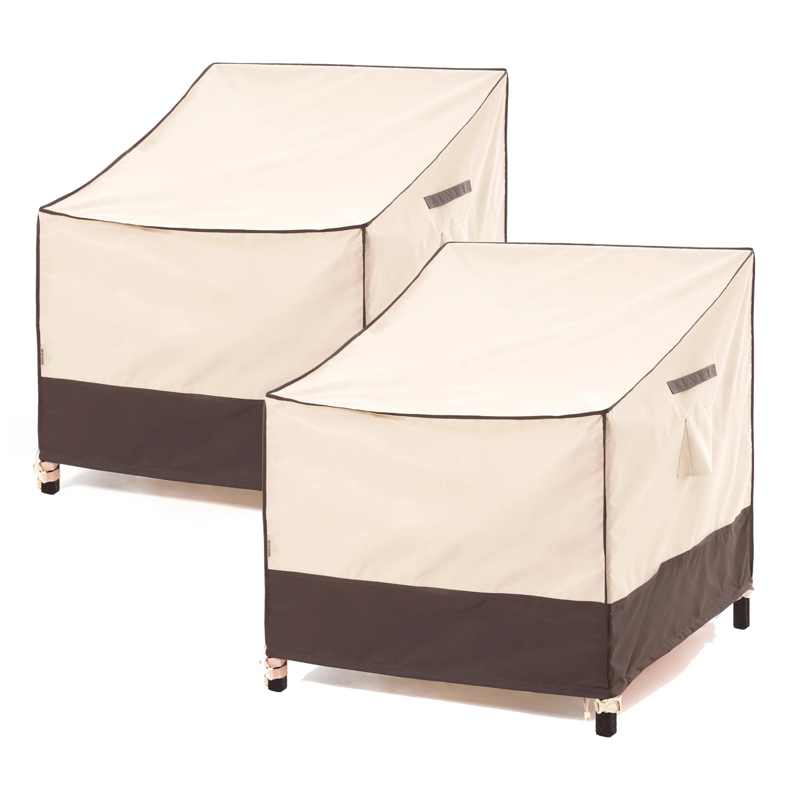 F&J Outdoors Waterproof UV Resistant Large Deep Seat Patio Lounge Chair Cover, 40 W x 40 D x 36 H, 2Pack