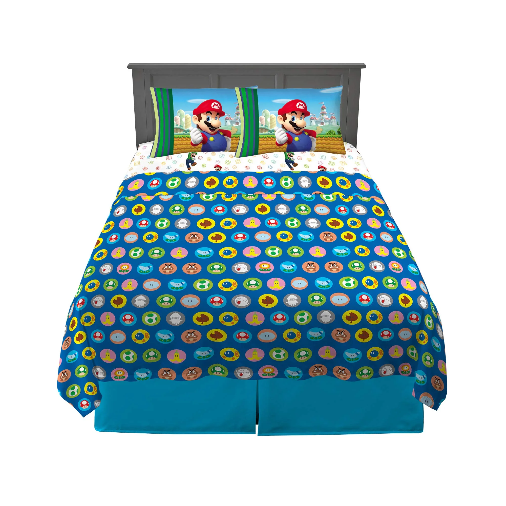Franco Kids Bedding Super Soft Microfiber Sheet Set, Full, Mario