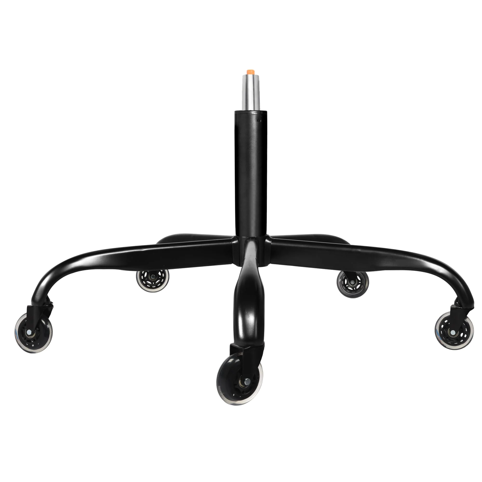 Frassie 28 Inch Office Chair Metal Base Replacement Heavy Duty Computer Chair Base Part With 5 Casters 1 Gas Lift Cylinder (Blac