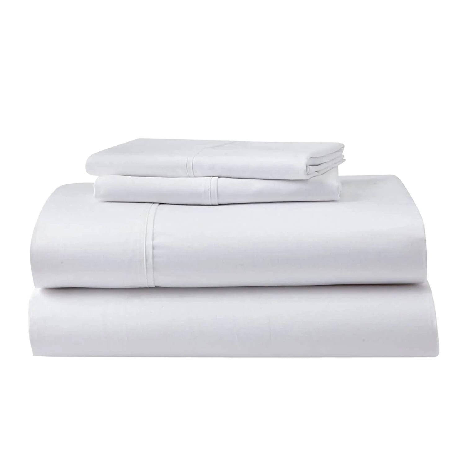 Ghostbed King Cooling Supima Cotton And Tencel Luxury Sheet Set - Wrinkle Resistant With Deep Pockets, 6 Piece, White