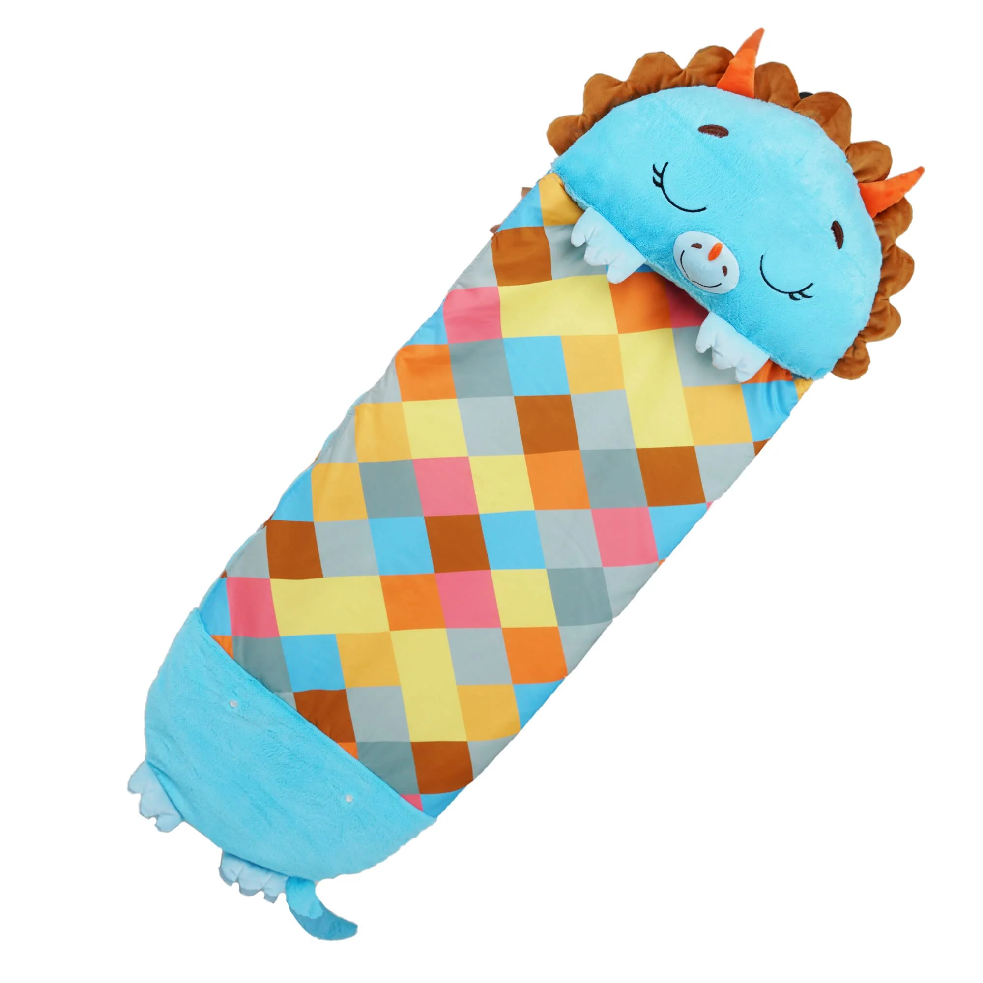 Happy Nappers Pillow & Sleepy Sack- Comfy, Cozy, Compact, Super Soft, Warm, All Season, Sleeping Bag with Pillow- Medium 54 x