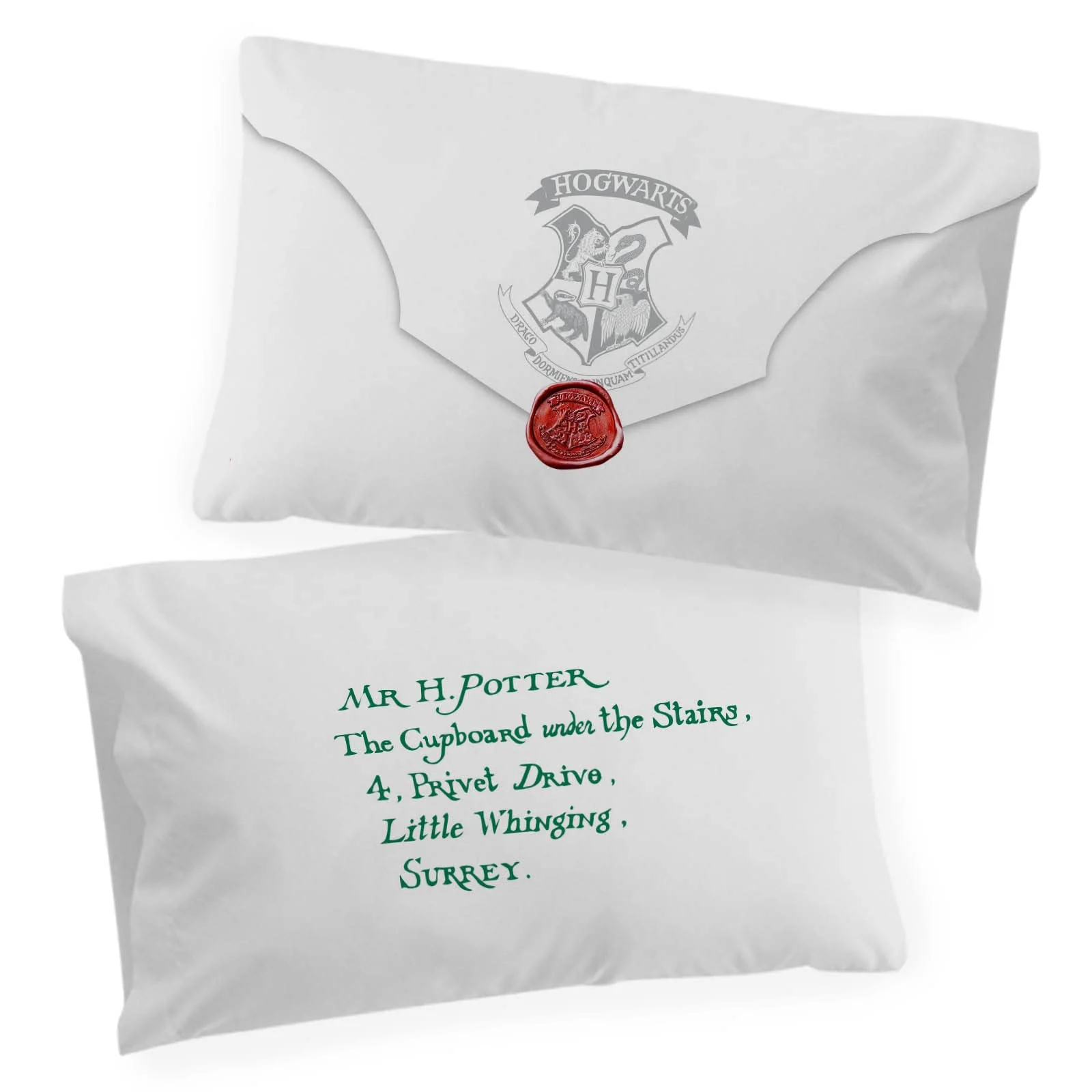 Jay Franco Harry Potter Pillowcase 2 Pack - Double-Sided, Super Soft, White Polyester Bedding