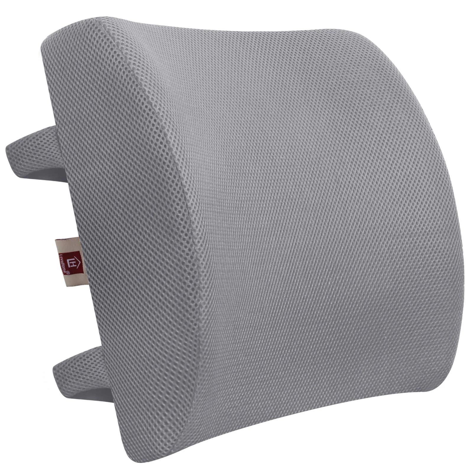 Lovehome Memory Foam Lumbar Support Pillow For Desk Chair With 3D Mesh Cover Balanced Firmness For Lower Back Pain Relief - Idea