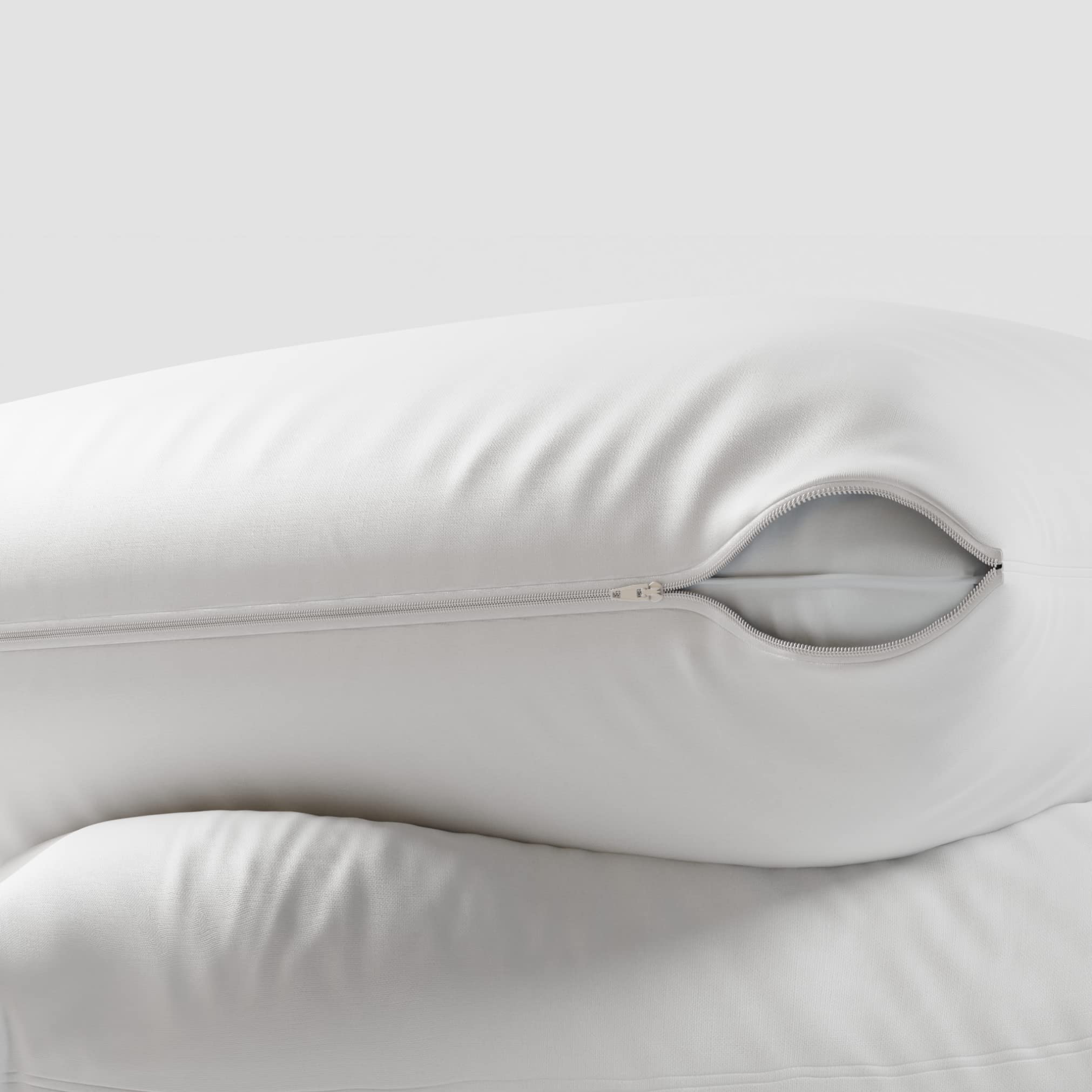 Niagara Sleep Solution Standard Pillow Protectors - 50% Cotton, Breathable, Zippered Cases, 20x26, Non-Crinkle, 2-Pack