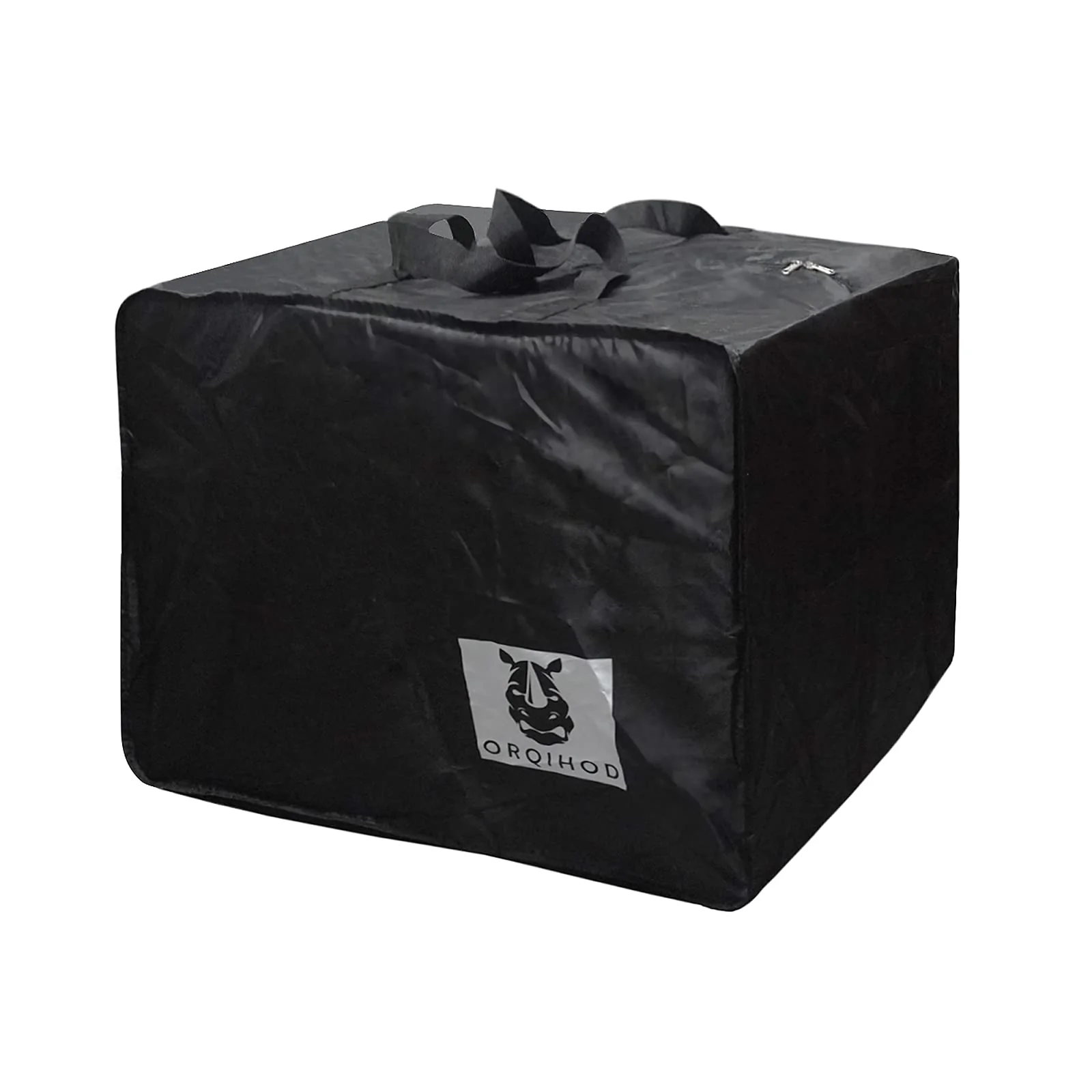 Orqihod Large Patio Furniture Seat Cushions Storage Bag 420D Heavy Duty Waterproof Outdoor Cushion Cover Carrying Bag Square Wit