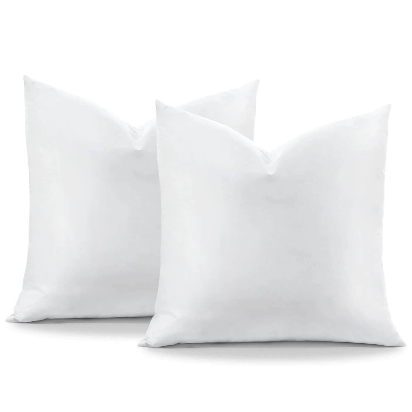Otostar Pack Of 2 Down And Feather Throw Pillow Inserts, 28 X 28 Soft Fluffy Square Pillow Inserts With 100% Cotton Cover Decora