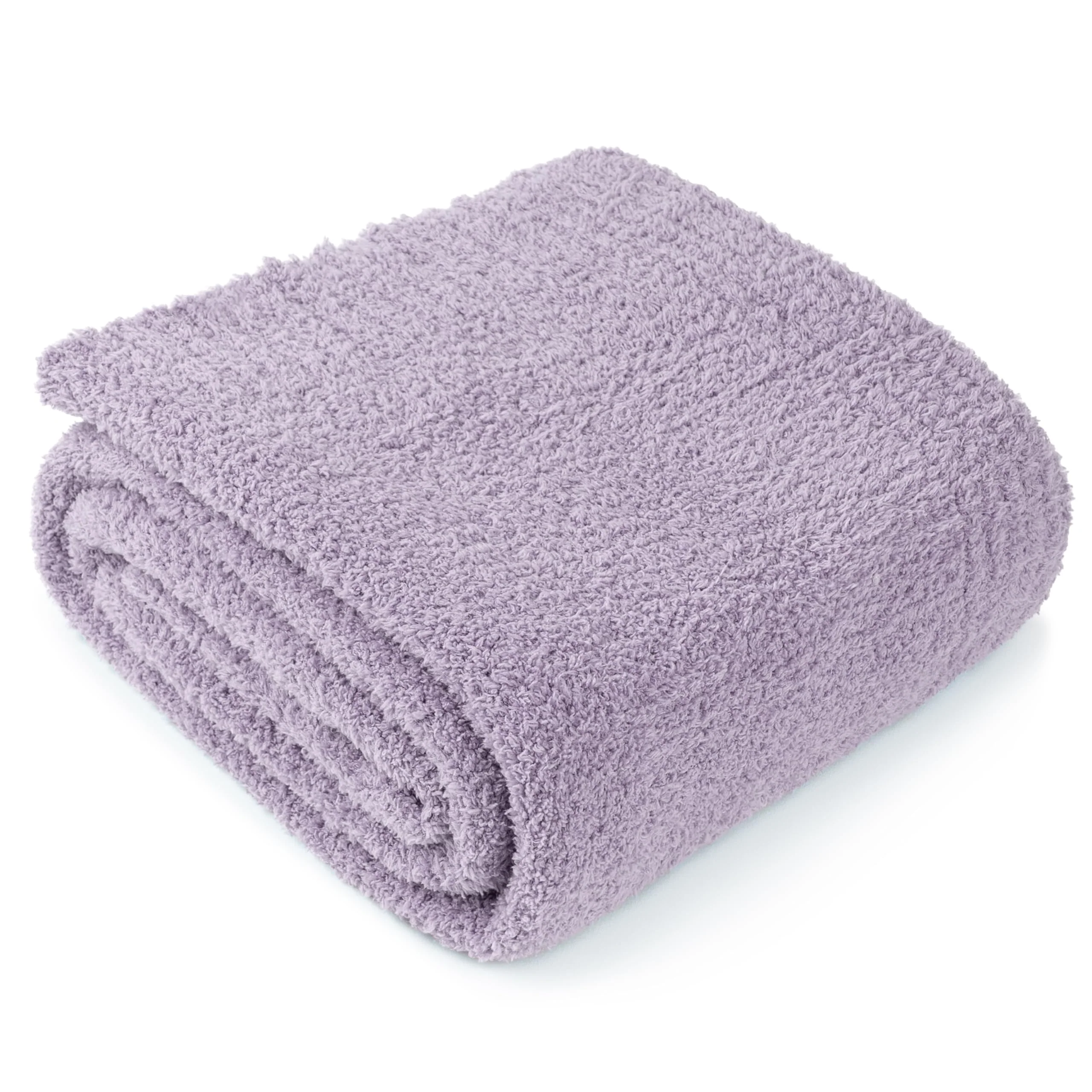 Pavilia Super Soft Throw Blanket For Couch, Fluffy Cozy Lightweight Purple Blanket, Large Fuzzy Warm Knit Blanket For Bed Sofa,
