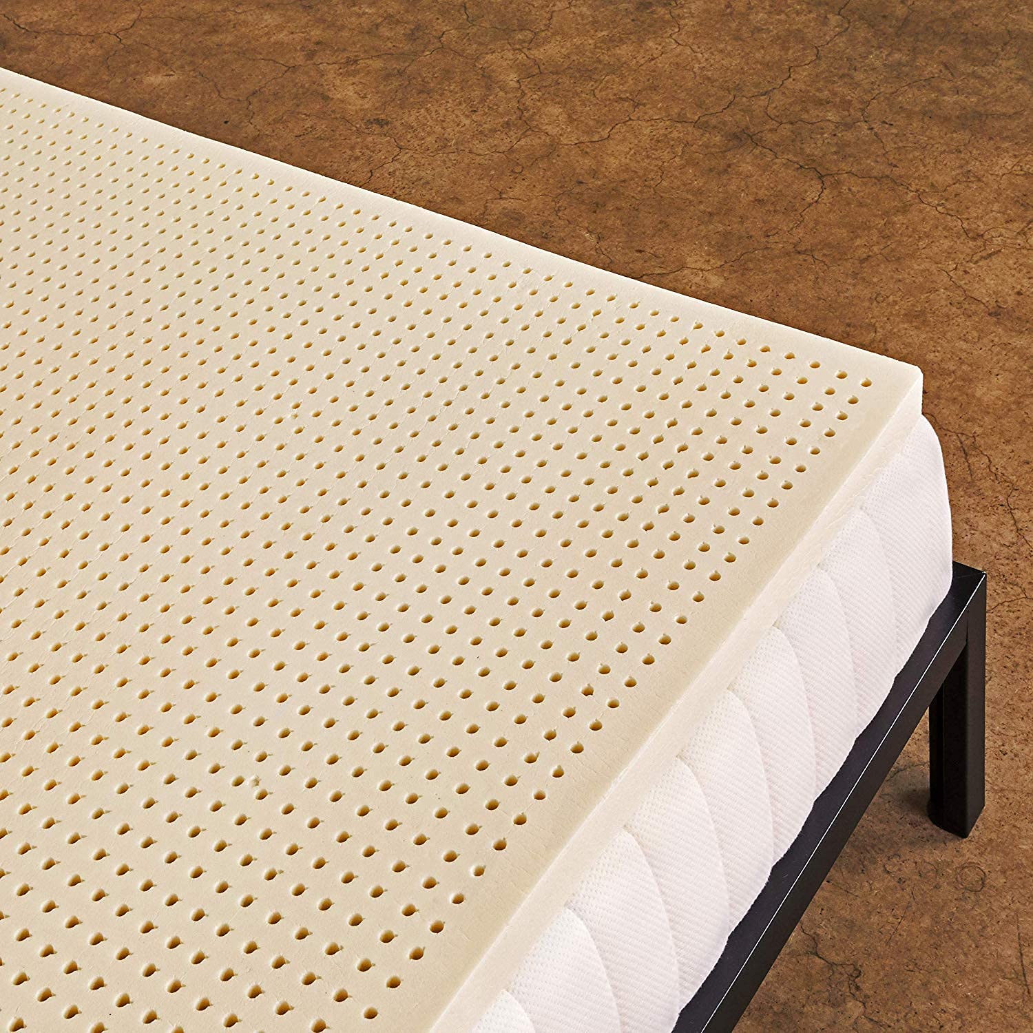 Pure Green Natural Latex Mattress Topper - Medium Firmness- 1 Inch - Full Size (Gols Certified Organic)