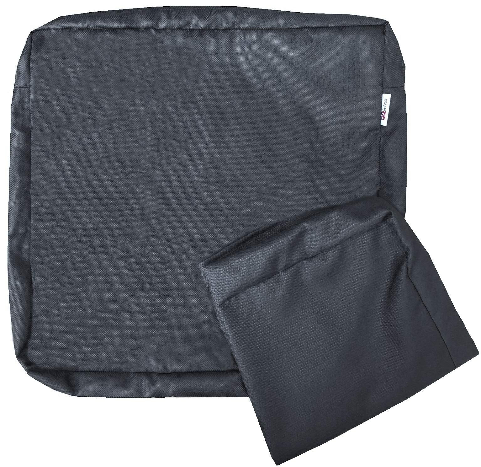 Qqbed 2 Pack Outdoor Patio Chair Water-Resistant Cushion Pillow Seat Covers 23'X23'X5' - Replacement Covers Only (23'X23'X5