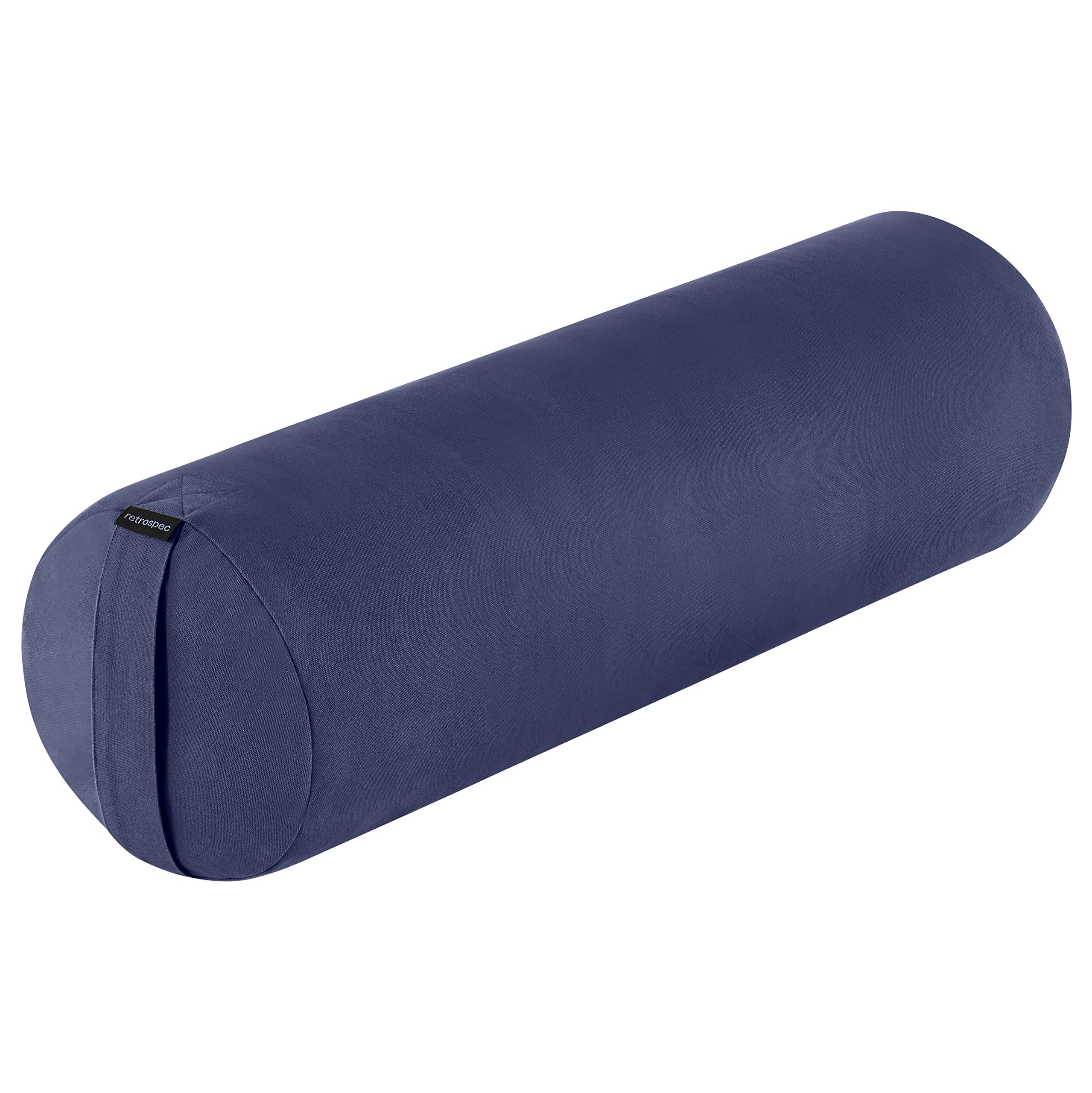 Retrospec Sequoia Yoga Bolster & Meditation Cushion Pillow - Supportive Yoga Block Alternative With Cotton Cover - Relieves Join