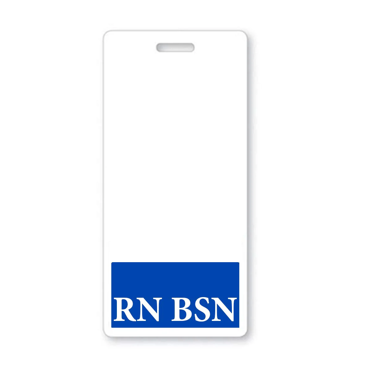 Rn Bsn Badge Buddy - Vertical- Heavy Duty Spill Proof & Tear Resistant Card - 2 Sided- Quick Role Identifier Name Tag Buddies Fo