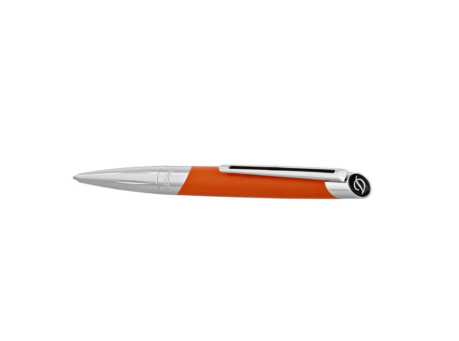 S.T. Dupont D Fi Millennium Silver/Matte Orange Ballpen