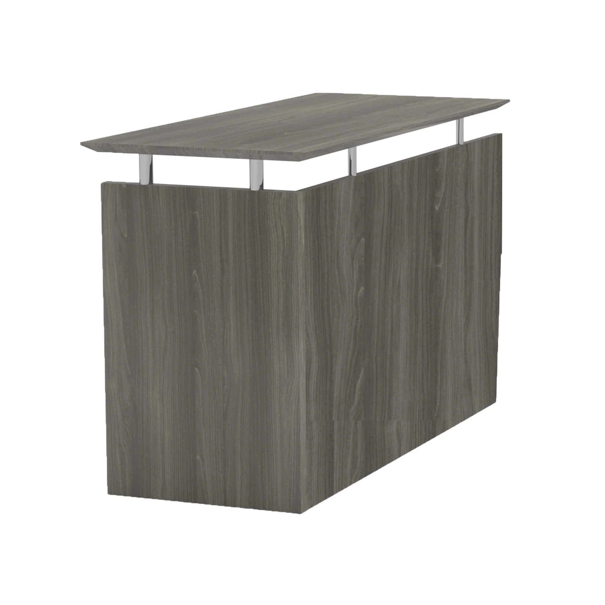 Safco Products Mayline MNRTLGS Medina 48.5 W Non-Handed Return for use with Desks, Sold Separately, Gray Steel Laminate