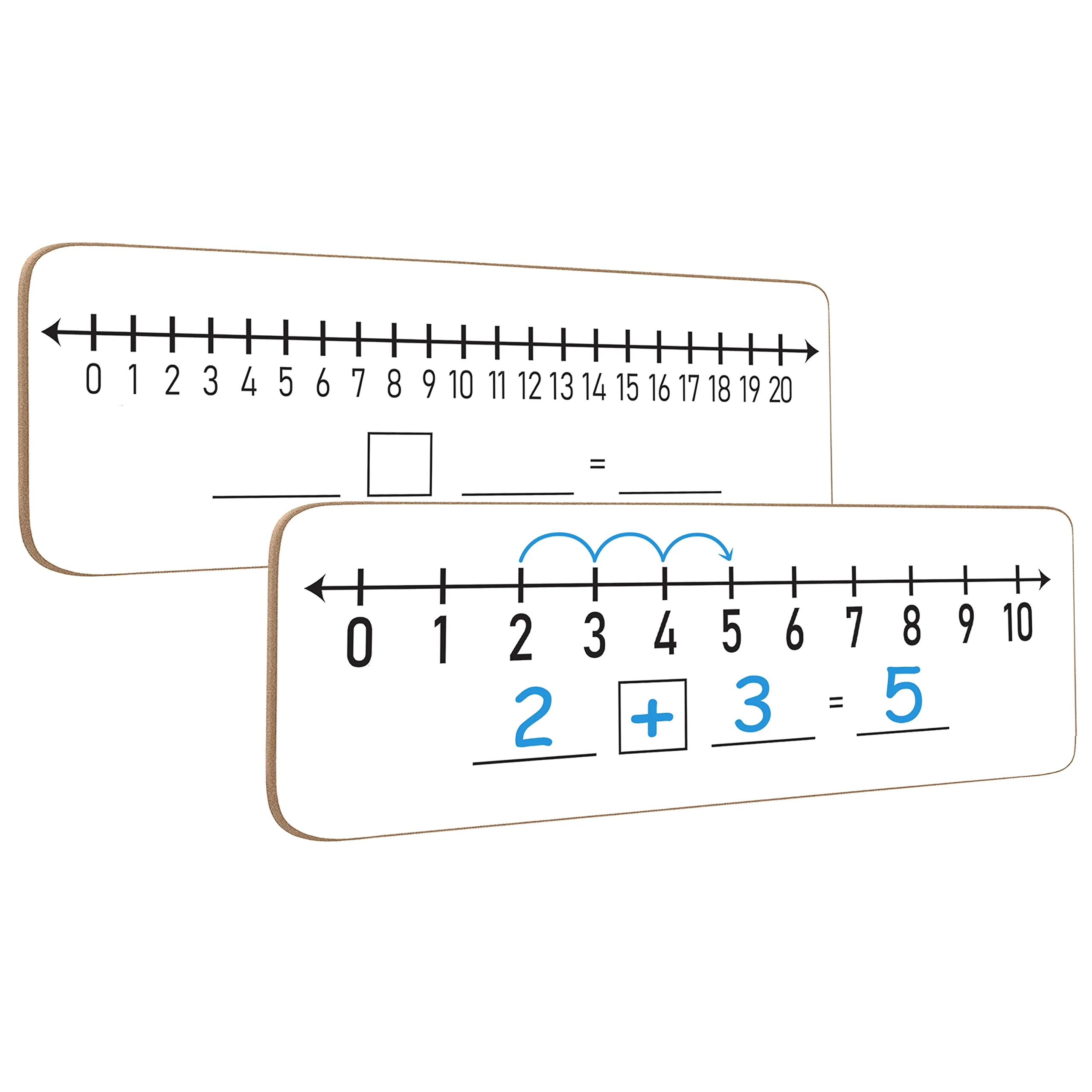 Scribbledo Dry Erase Number Line Board 4 X12 Inch Lapboard Double Sided White Board Featuring 0-10 Number Line On One Side