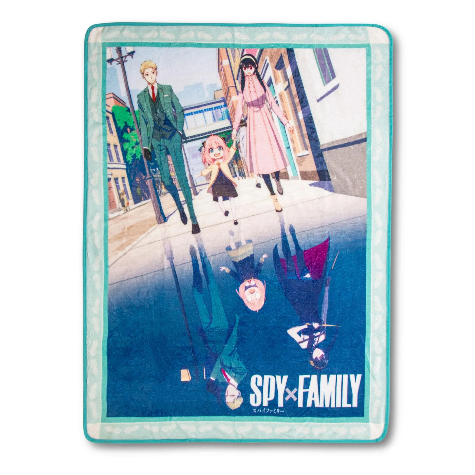 Spy X Family Forger Family Microplush Throw Blanket 45 X 60 Inches