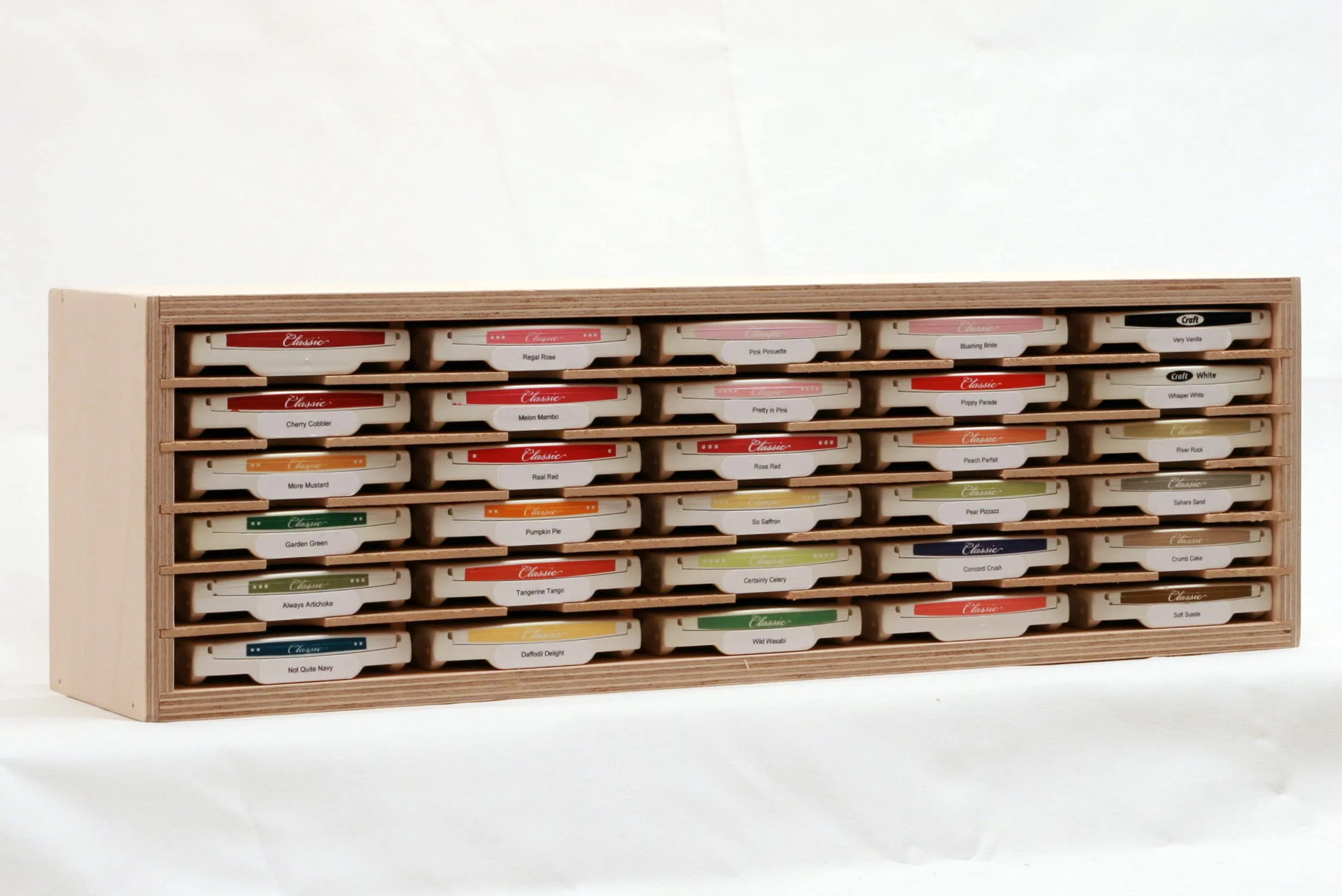 Stamp-N-Storage Standard Ink Pad Holder - Stores 30 Stamp Pads (Wall Mount)