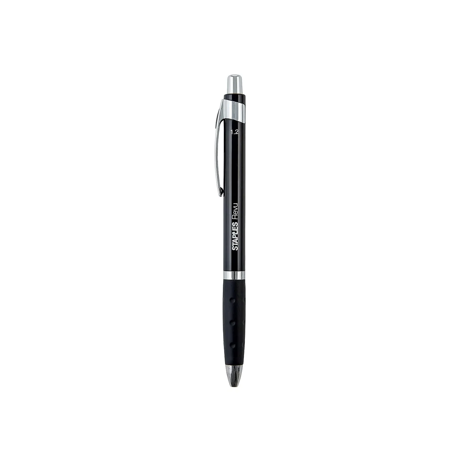 Staples 2496311 Revu Retr Bp Pen 1.2 Blk 12Pk