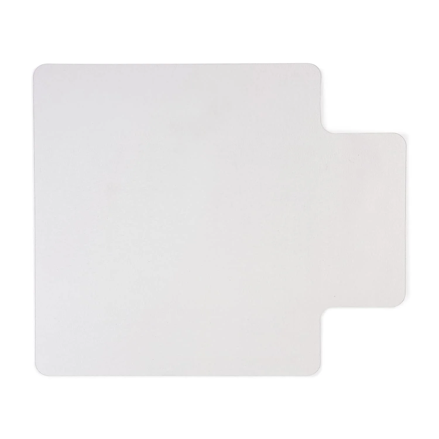 Staples Office Chair Mat, Clear Floor Mats with Lip, Hard Floors, Textured Underside, Extended Under-Desk Coverage, 53 x 45 Inch