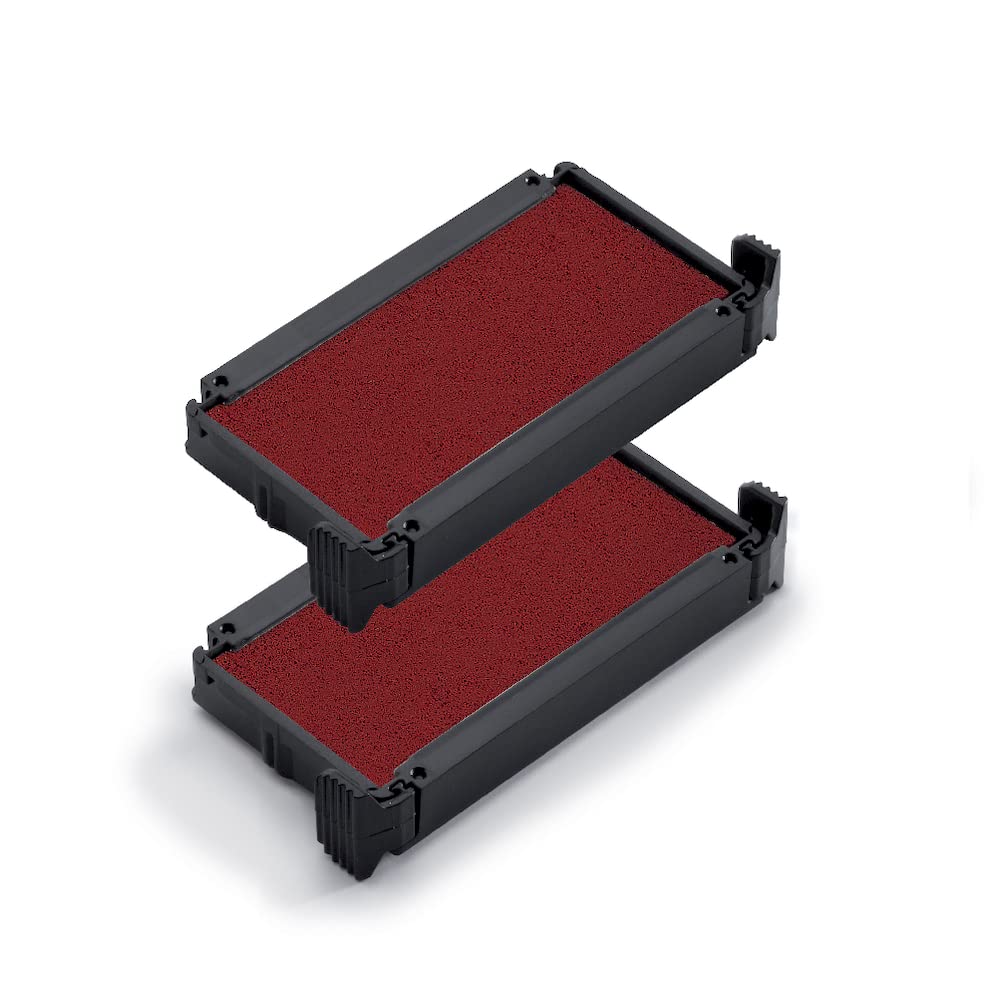 Trodat Replacement Ink Pads 6/4910 - Pack Of 2 - Red Ink - For The Printy 4910 And 4810