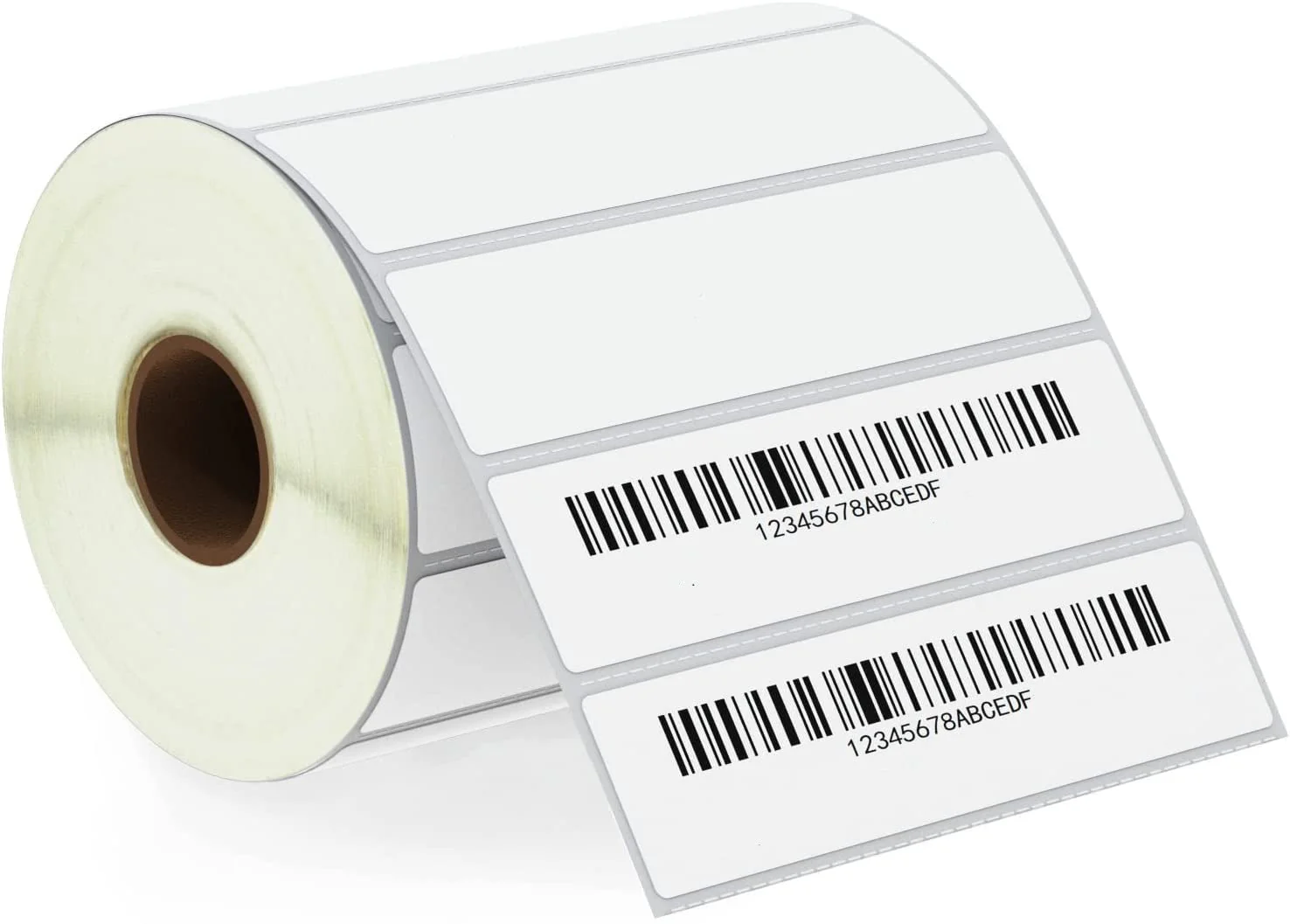 True-Ally 100X25 Direct Thermal (Dt) Barcode Label Sticker - 4 X 1 Inches - 100Mm X 25Mm - 1000 Labels Per Roll - White Self Adh