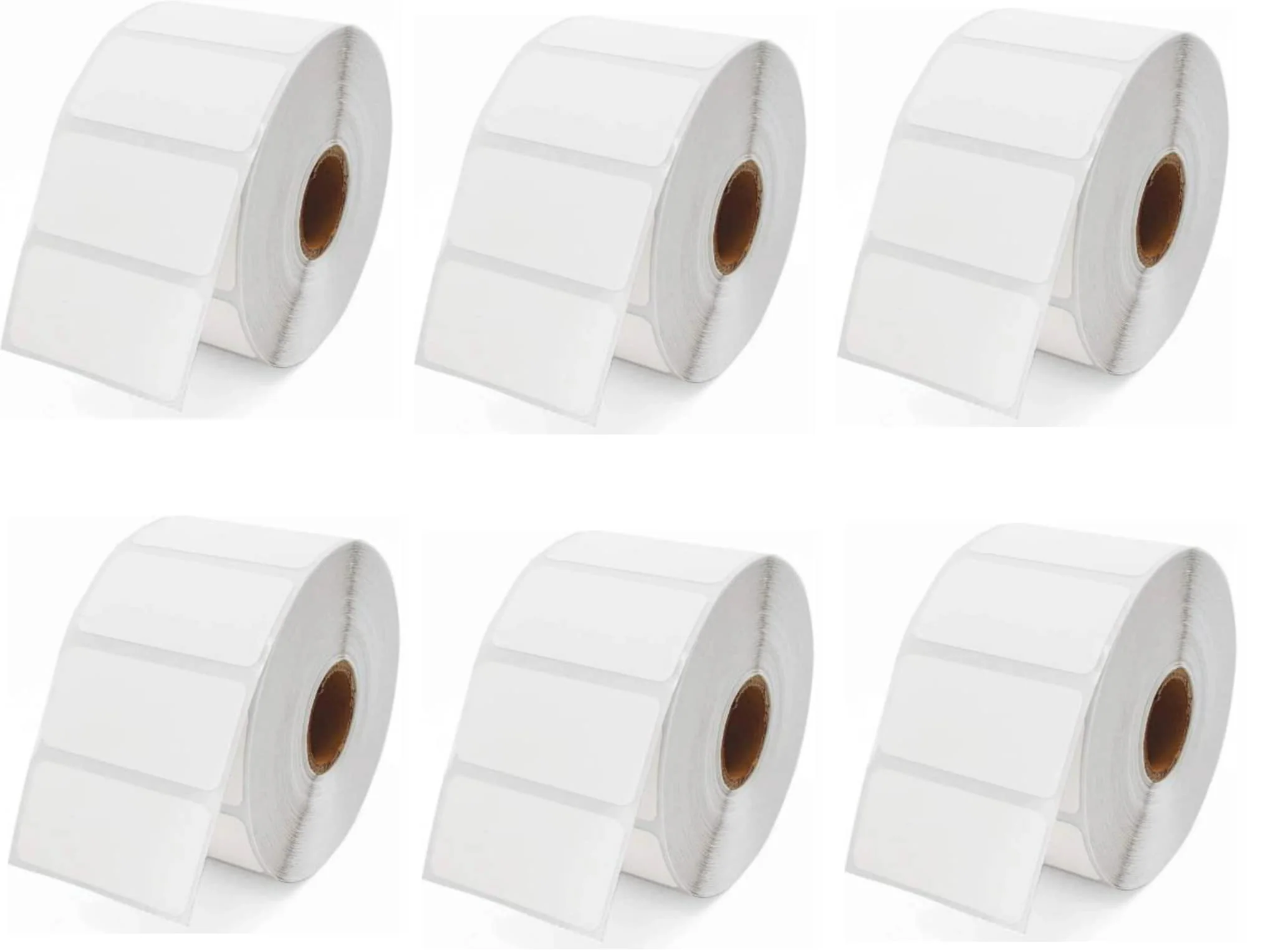 True-Ally 50x25 Thermal Sticker Label 2x1 inch (50mm x 25mm) Direct Thermal Barcode MRP Sticker Labels 400 Labels/Roll Designed