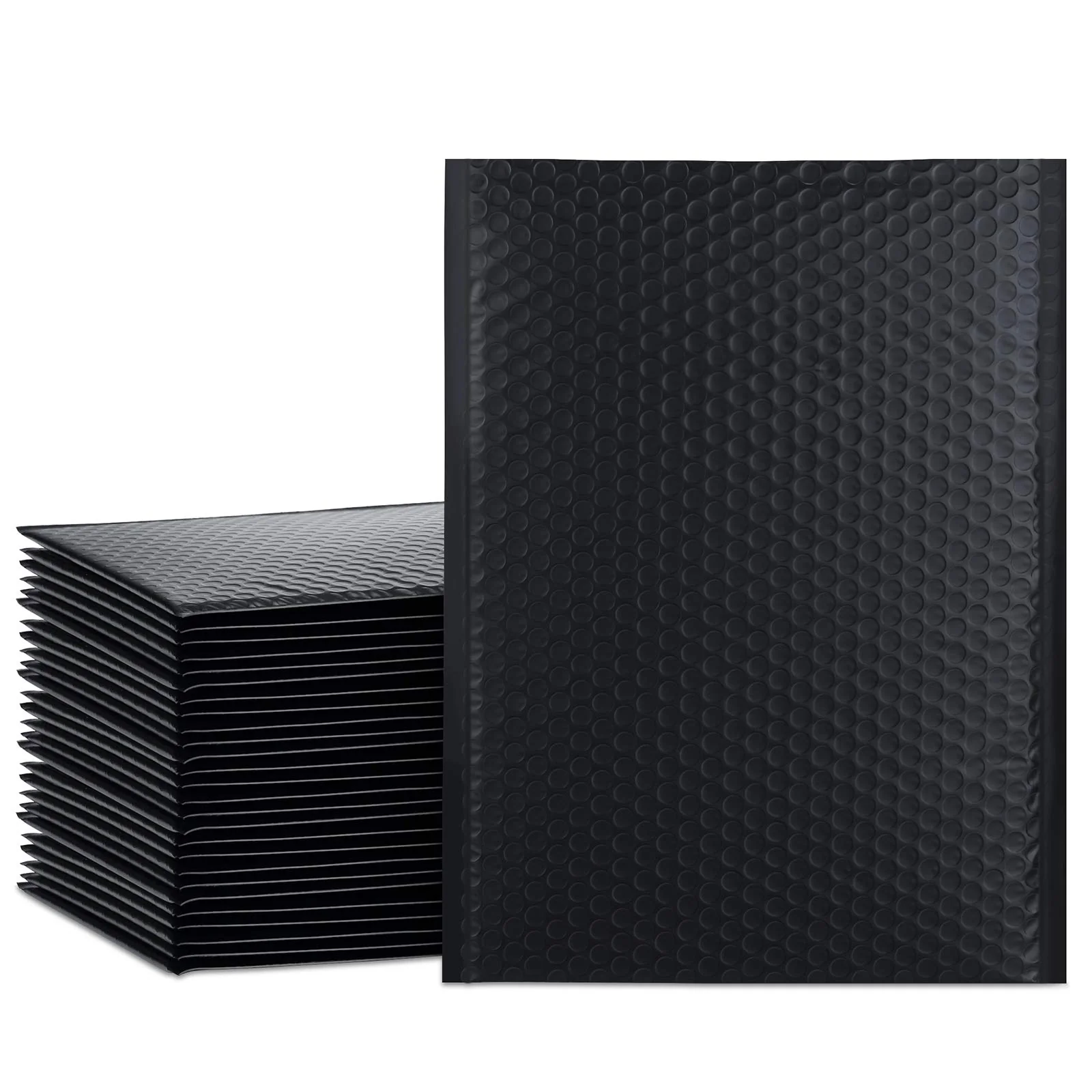 Ucgou Bubble Mailers 9.5X14.5 Inch Black 25 Pack Poly Padded Envelopes Large #4 Mailing Packages Opaque Packaging Postal Self Se