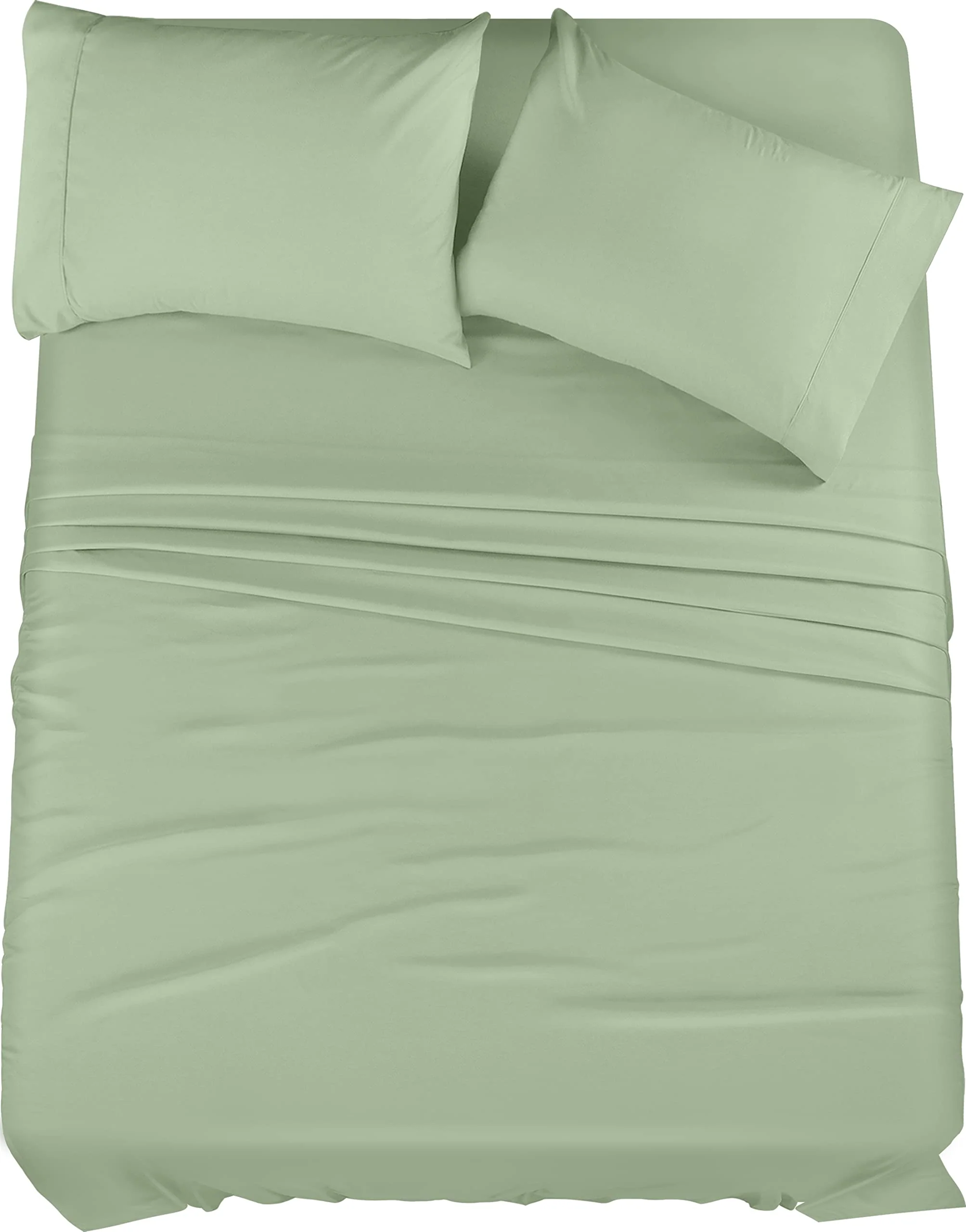 Utopia Bedding King Bed Sheets Set - 4 Piece Bedding - Brushed Microfiber - Shrinkage And Fade Resistant - Easy Care (King, Sage