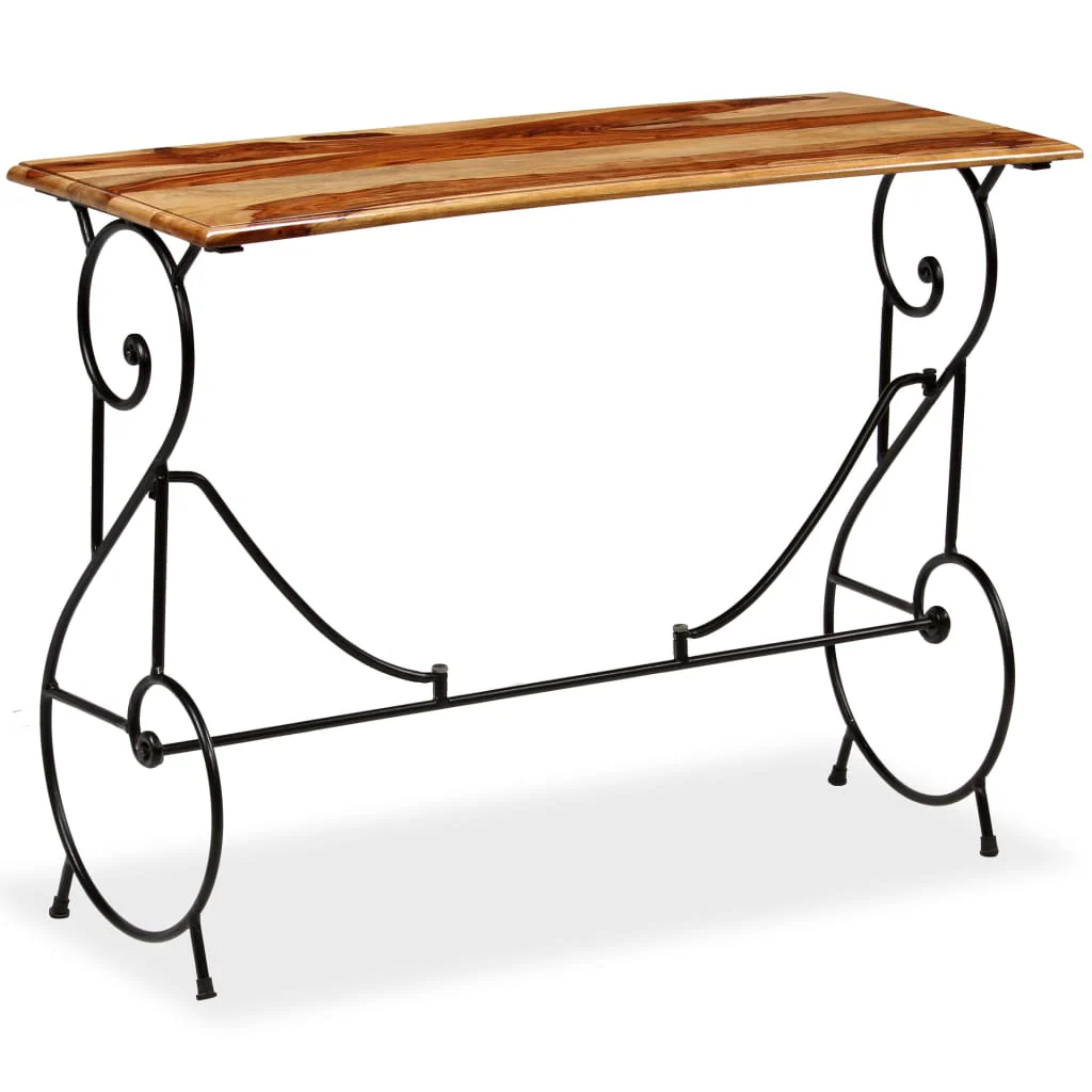 vidaXL Console Table Solid Sheesham Wood 39.4x15.7x29.5
