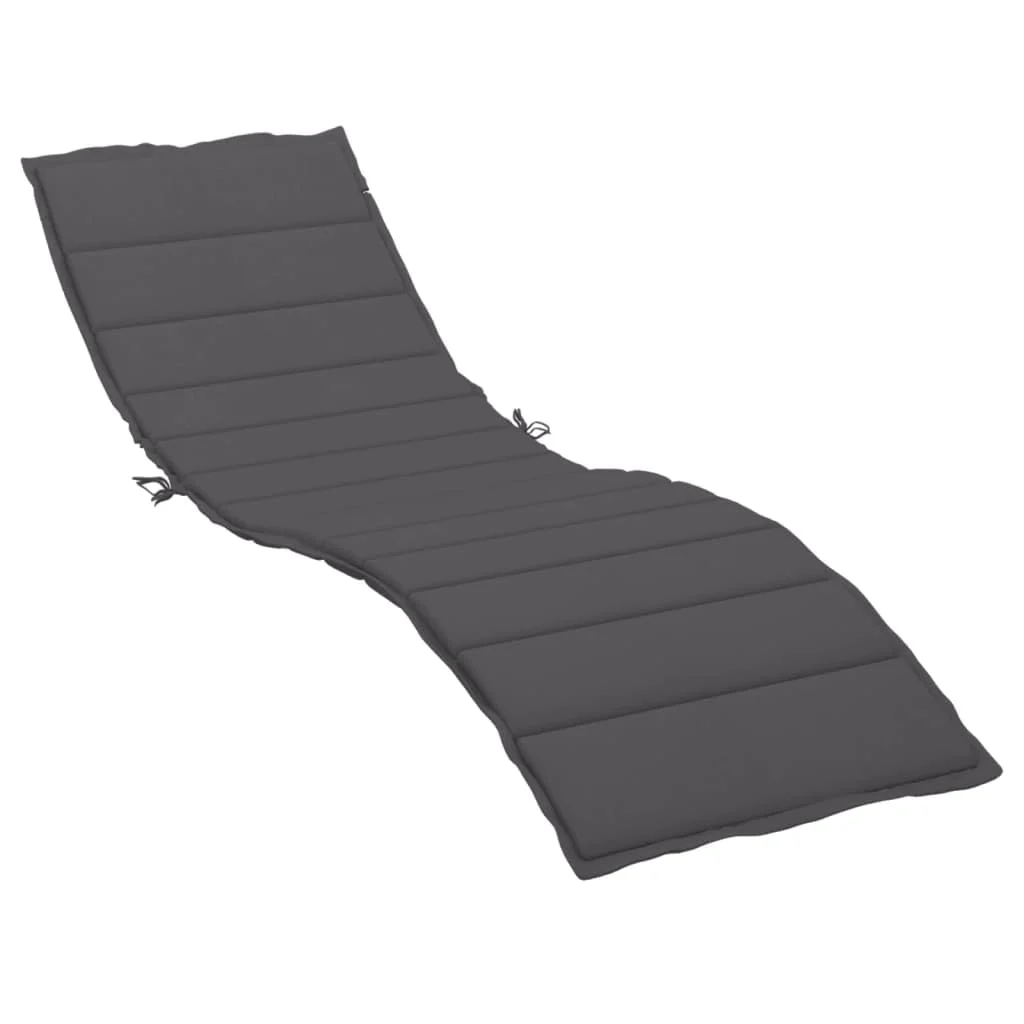 vidaXL Sun Lounger Cushion Anthracite 78.7x27.6x1.6 Fabric
