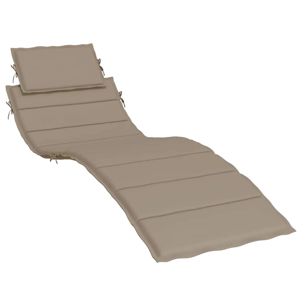 vidaXL Sun Lounger Cushion Taupe 73.2x22.8x1.2