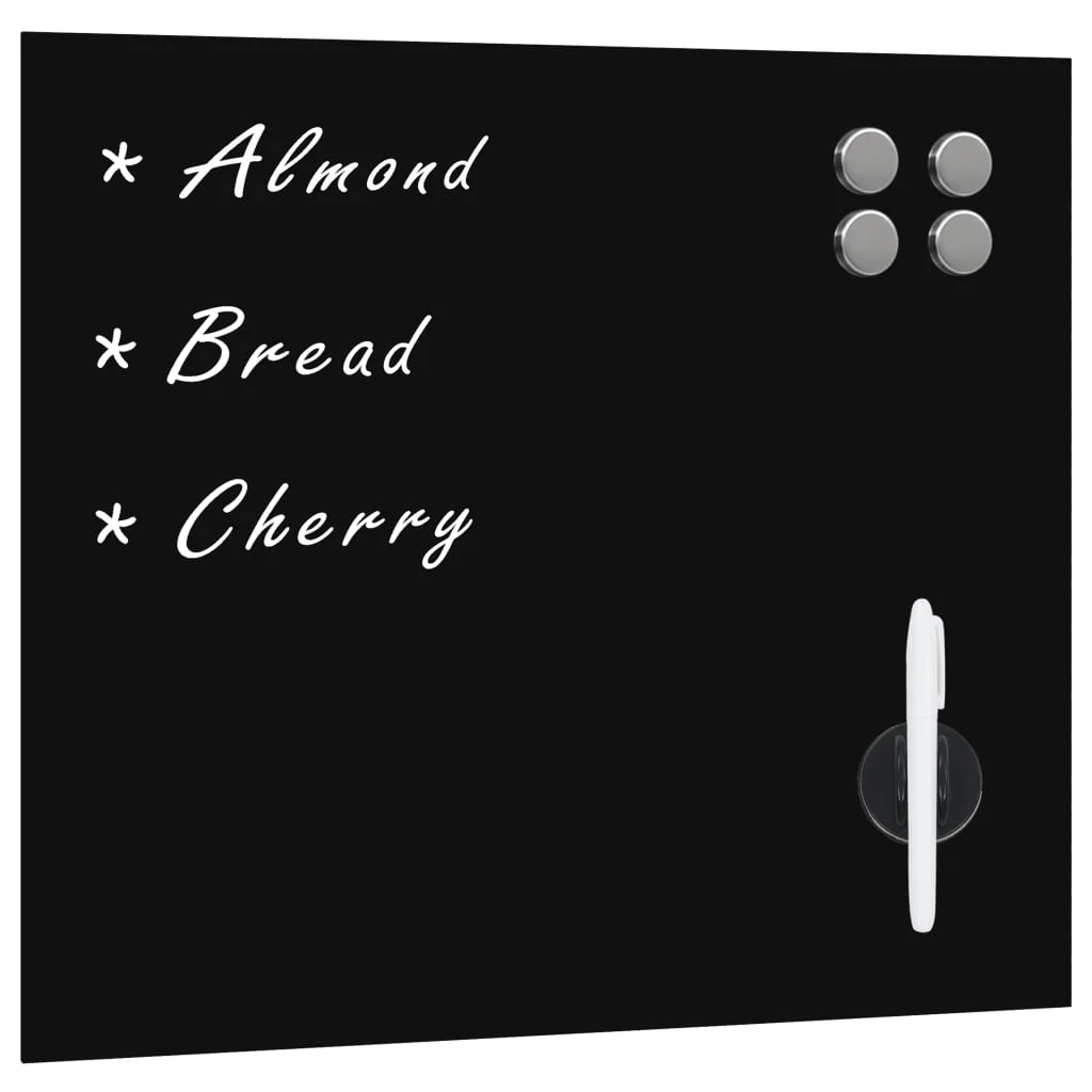 vidaXL Wall Mounted Magnetic Board Glass 15.7x15.7
