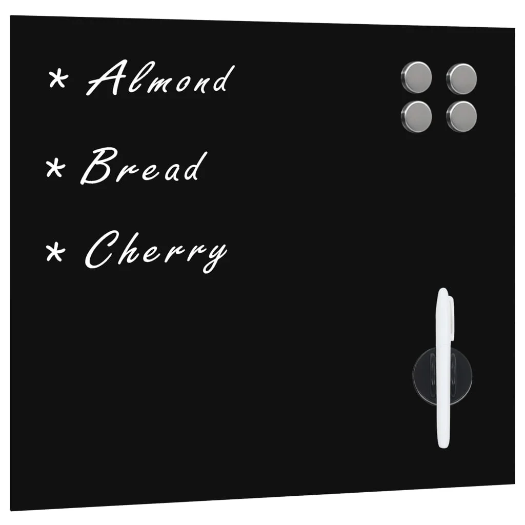 vidaXL Wall Mounted Magnetic Board Glass 23.6x23.6